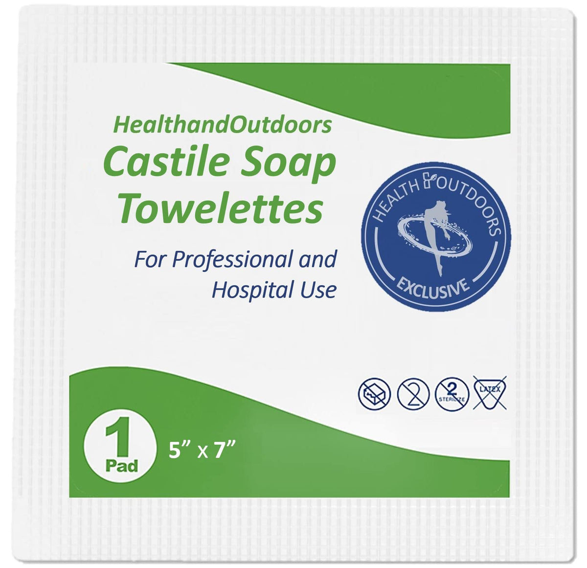 Castile Soap Cleansing Towelettes 125 Count Refreshing Scented Wipes White 125 Count