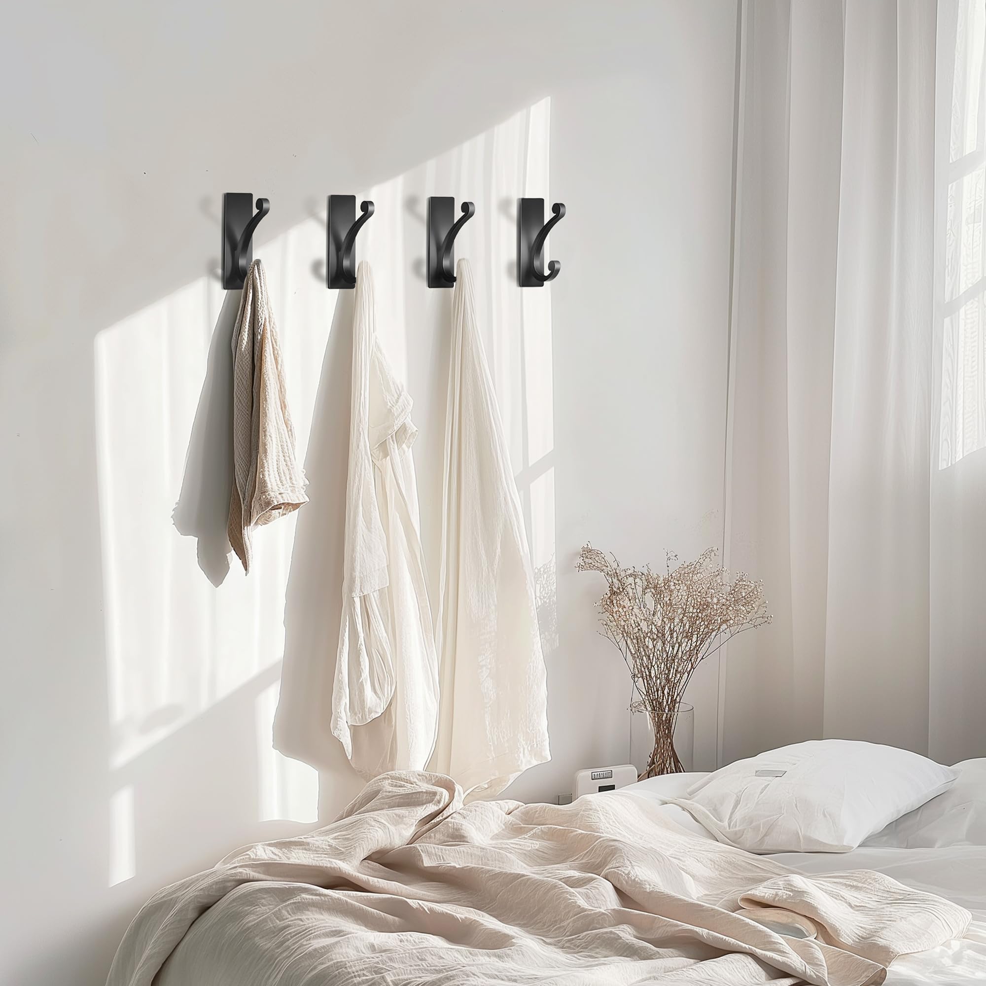 Adhesive Wall Hook for Towel (4 Count)