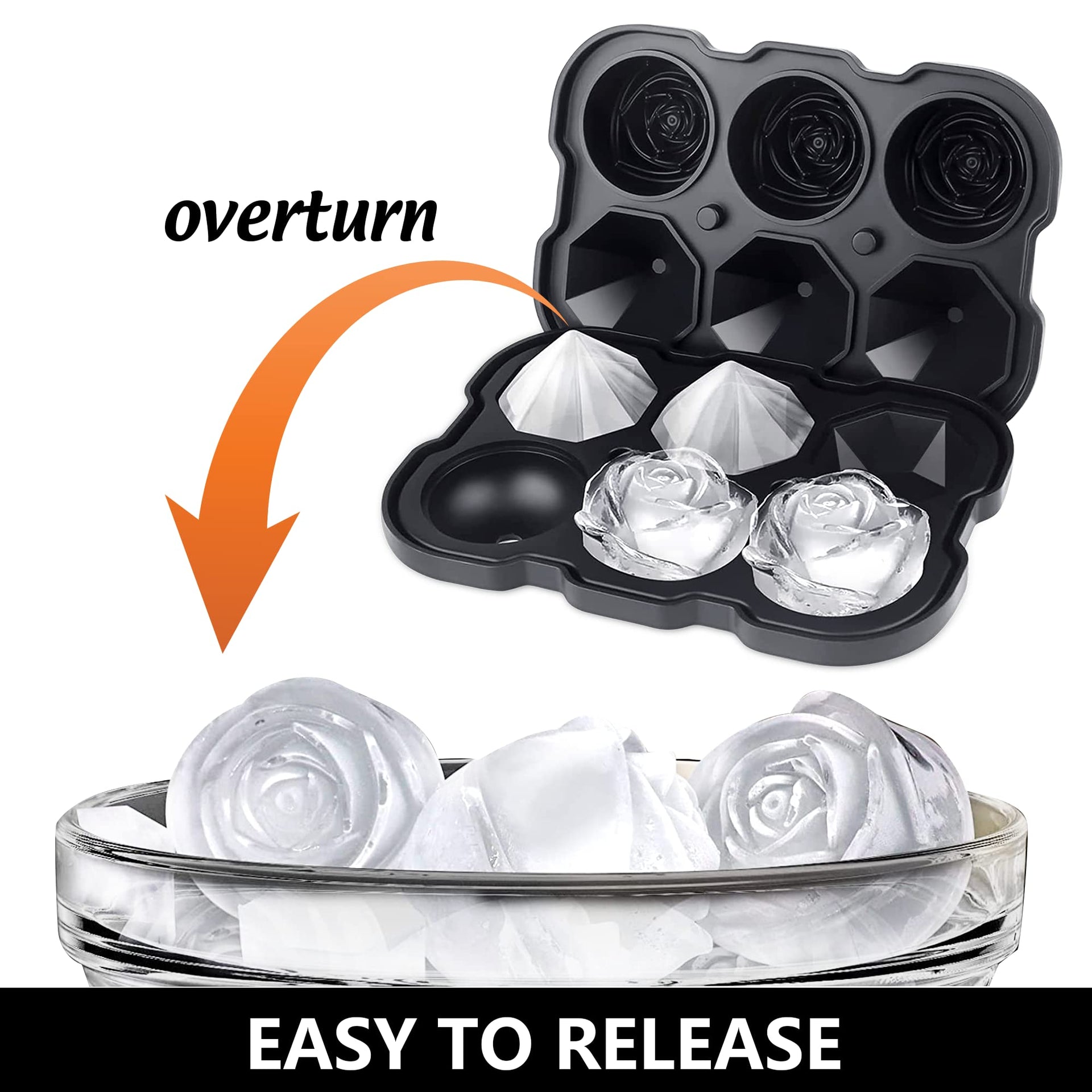 Silicone Ice Cube Tray with Lids (9.99 Count)