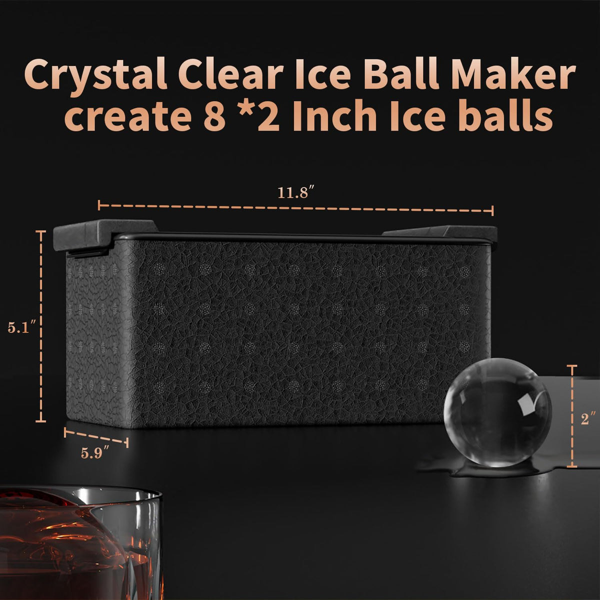 Clear Ice Ball Maker for Whiskey