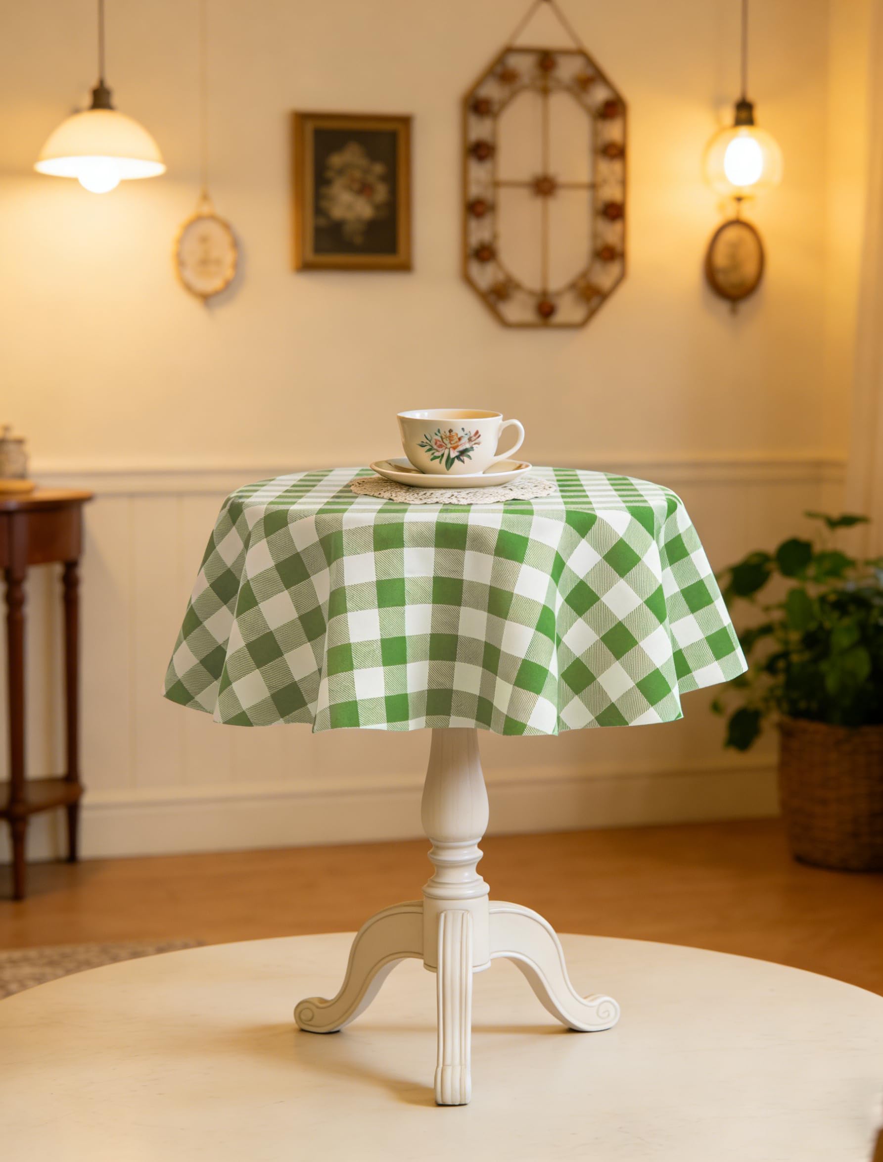 Waterproof Plaid Tablecloth Fabric