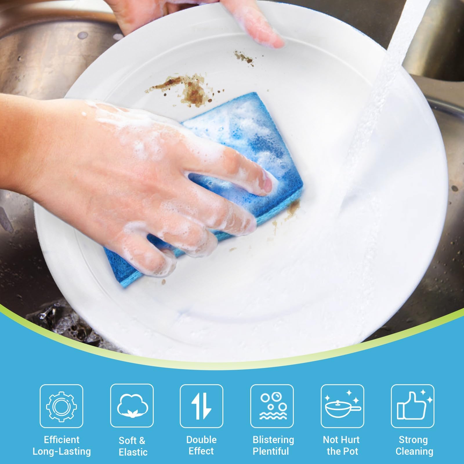 Non Scratch Scrub Sponge (48 Count)