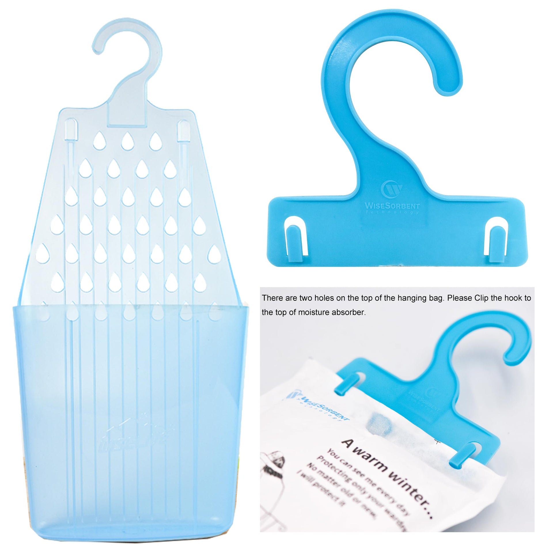 Moisture Absorber Packets with Plastic Case & Hook (4 Count)