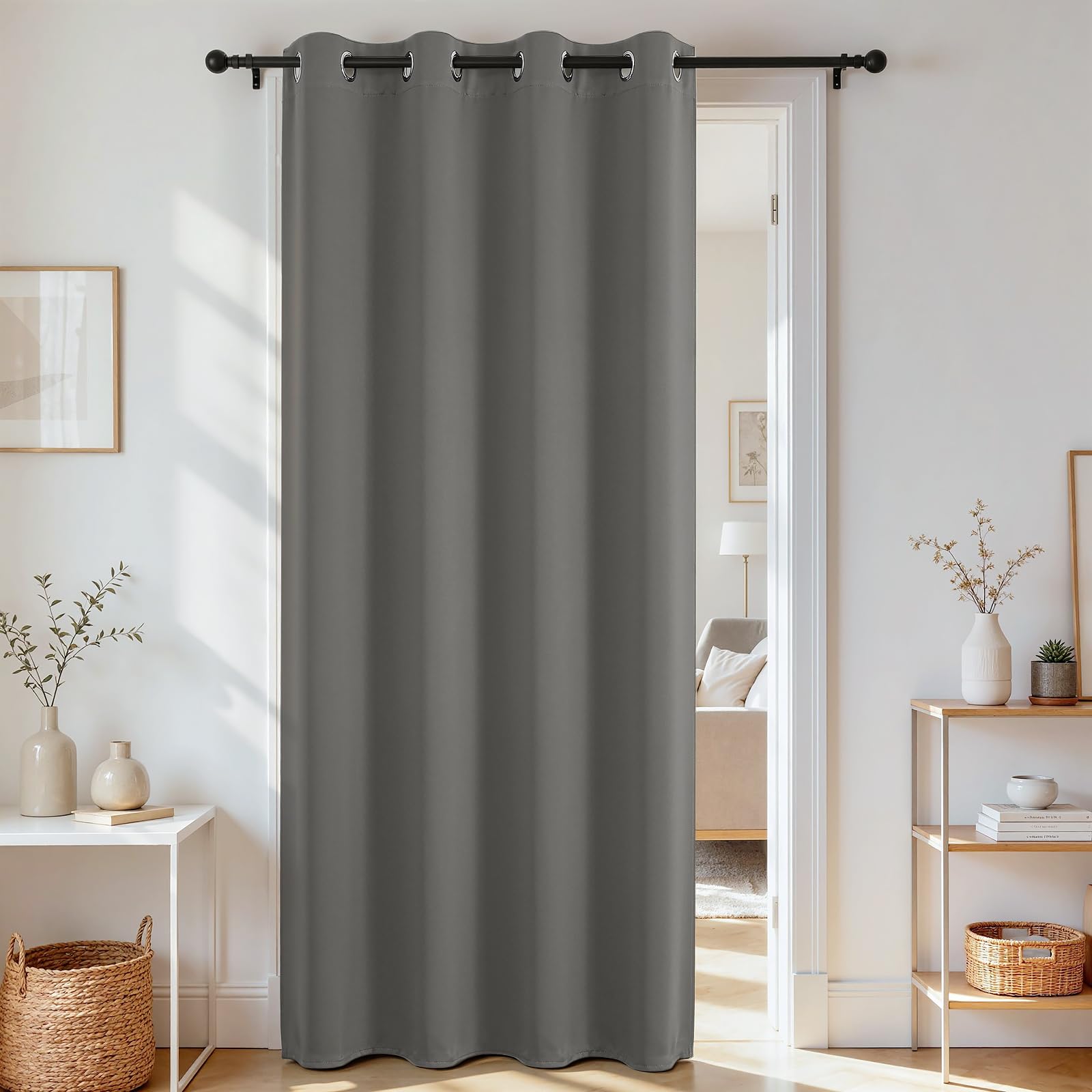 Door Curtain Blackout Curtains for Doorway Privacy Closet Drapes