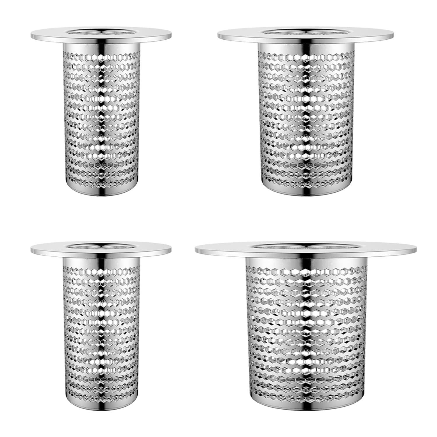 4 PCS Bathroom Sink Drain Strainers (4 Count)