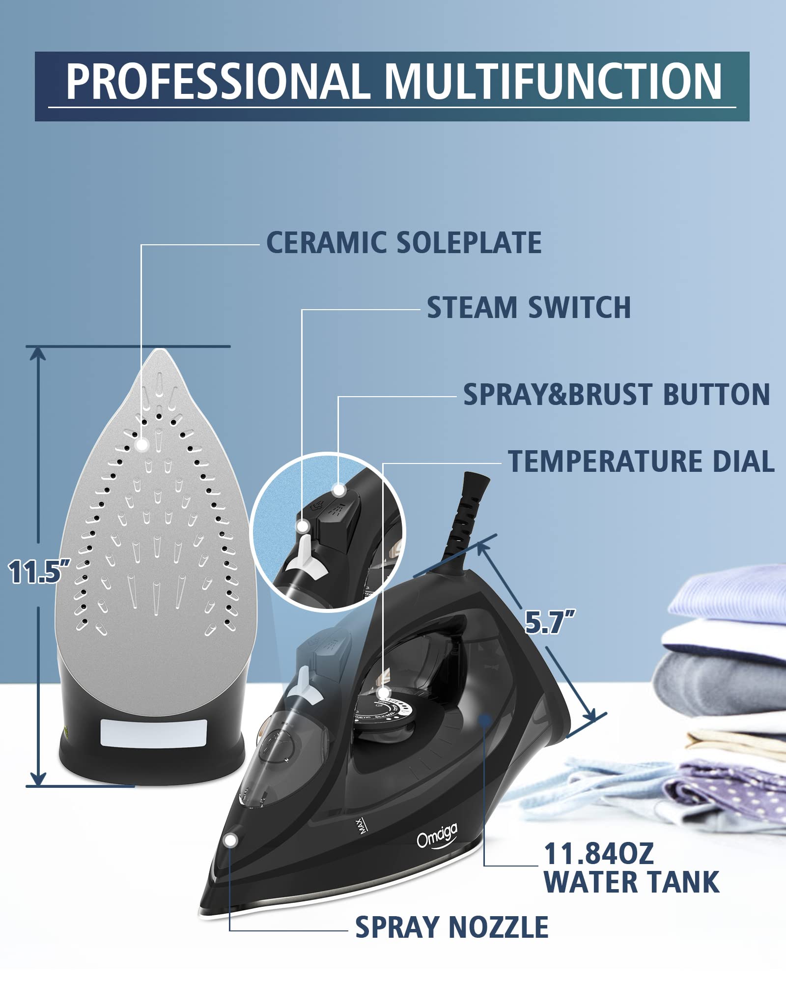 Steam Iron for Clothes
