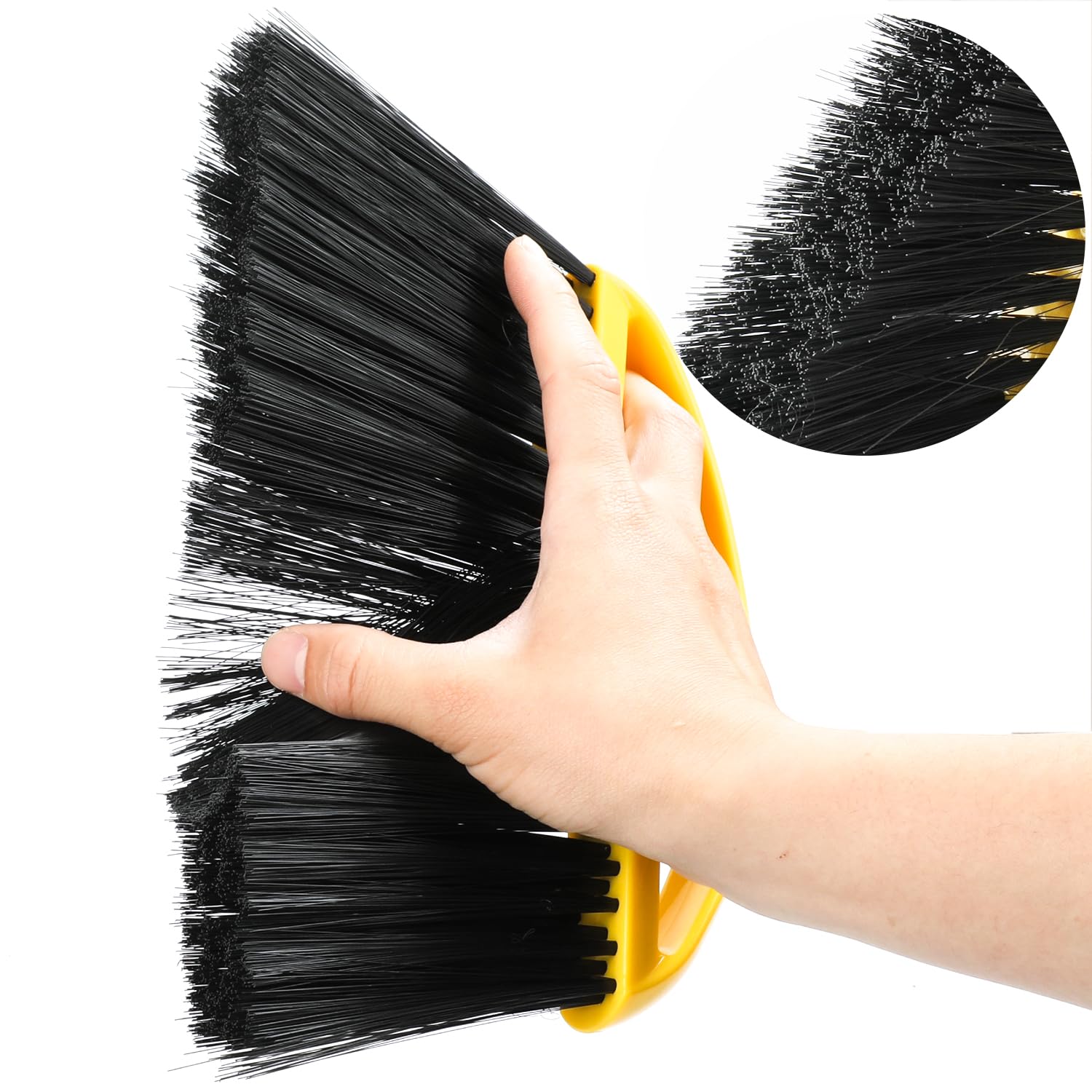 Broom and Stainless Steel Dustpan Set for Home