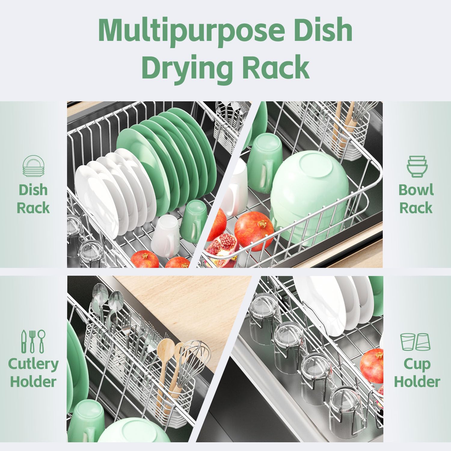Dish Drying Rack in Sink