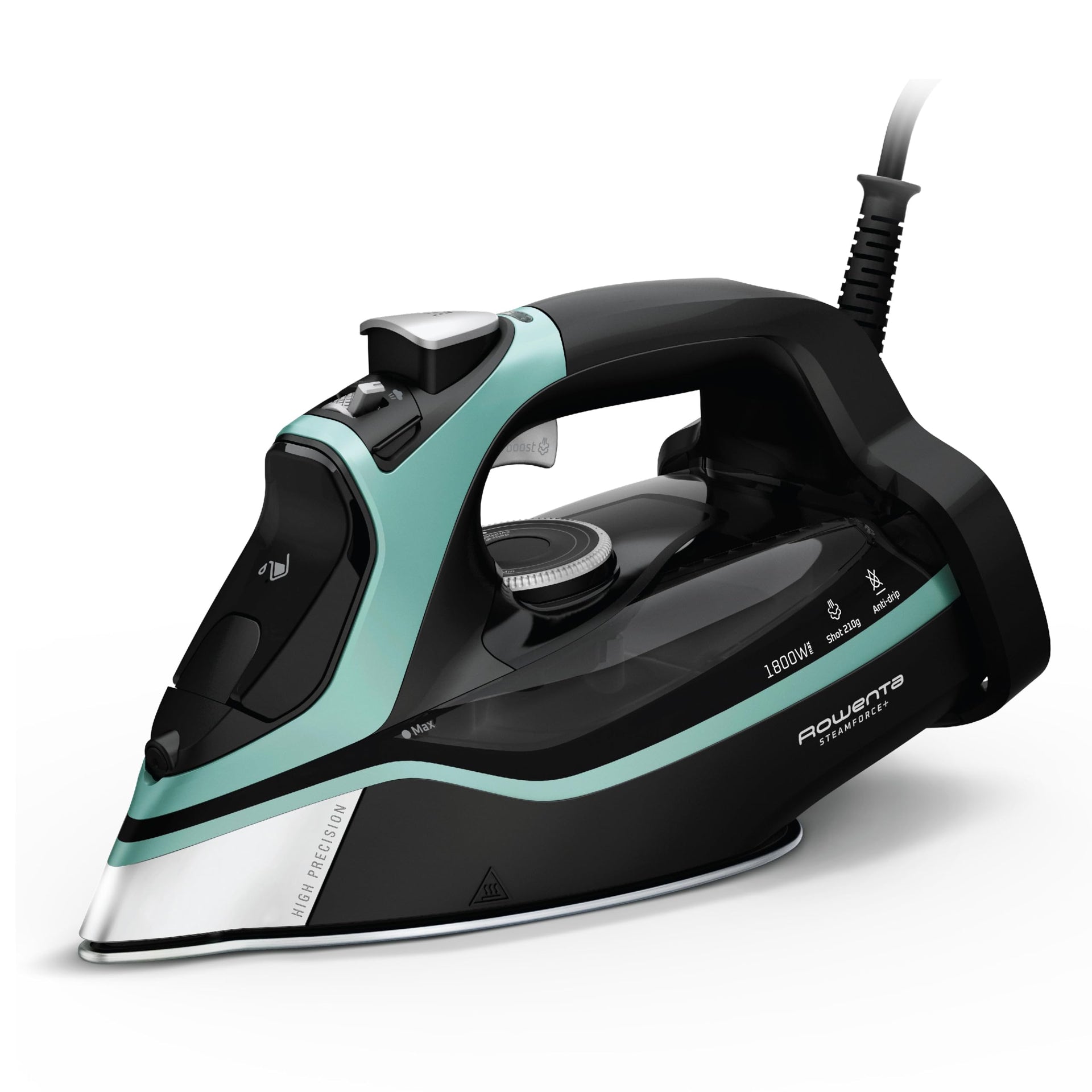Steam Force Stainless Steel Soleplate Steam Iron for Clothes