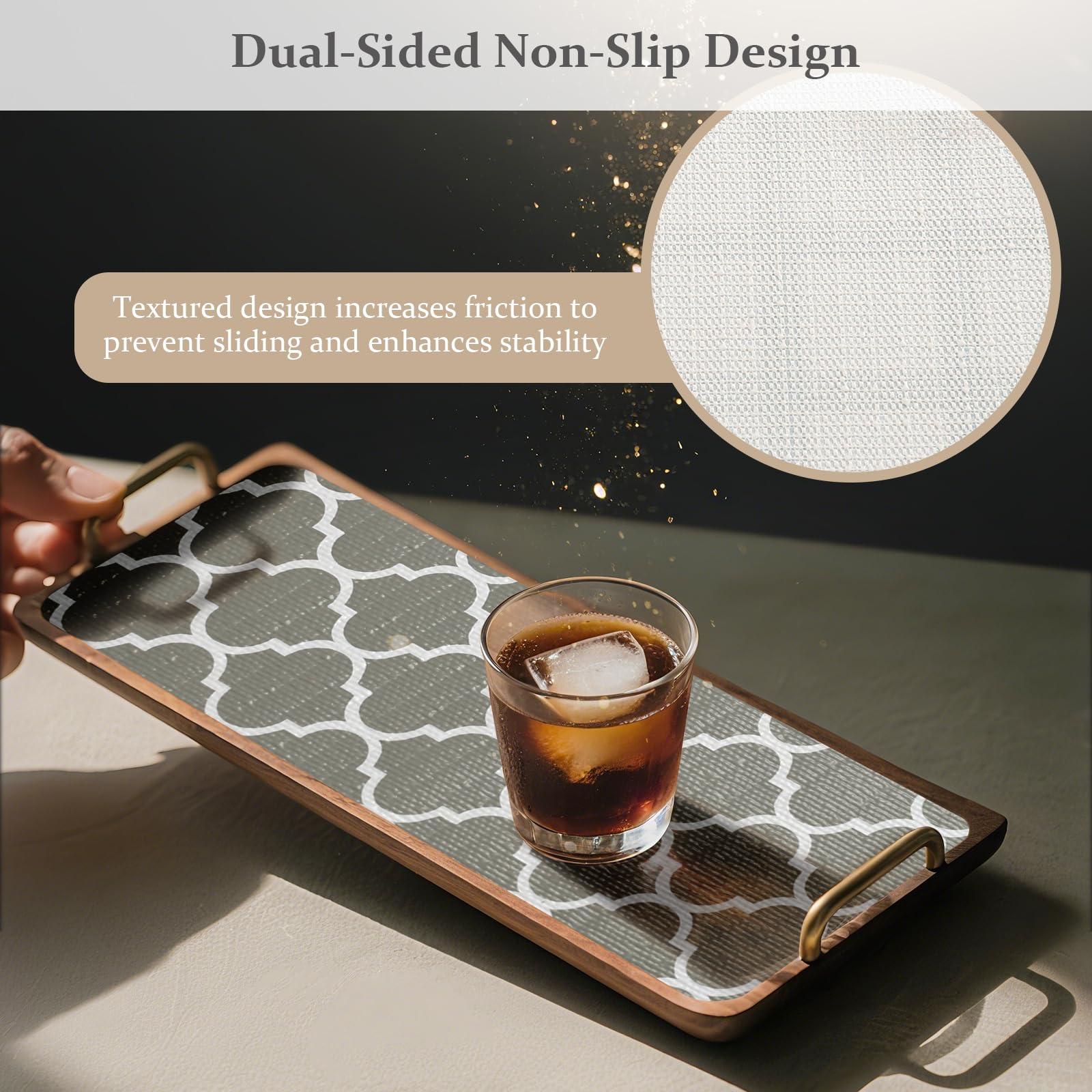 Drawer and Shelf Liner for Kitchen Cabinet Non Adhesive Non Slip 17in x 20FT