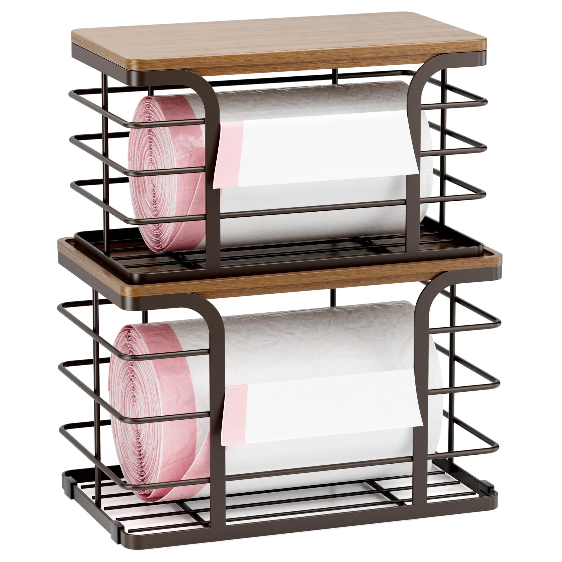 2 Pack Storage Stackable Kitchen Laundry Pantry Organizers (2 Count)