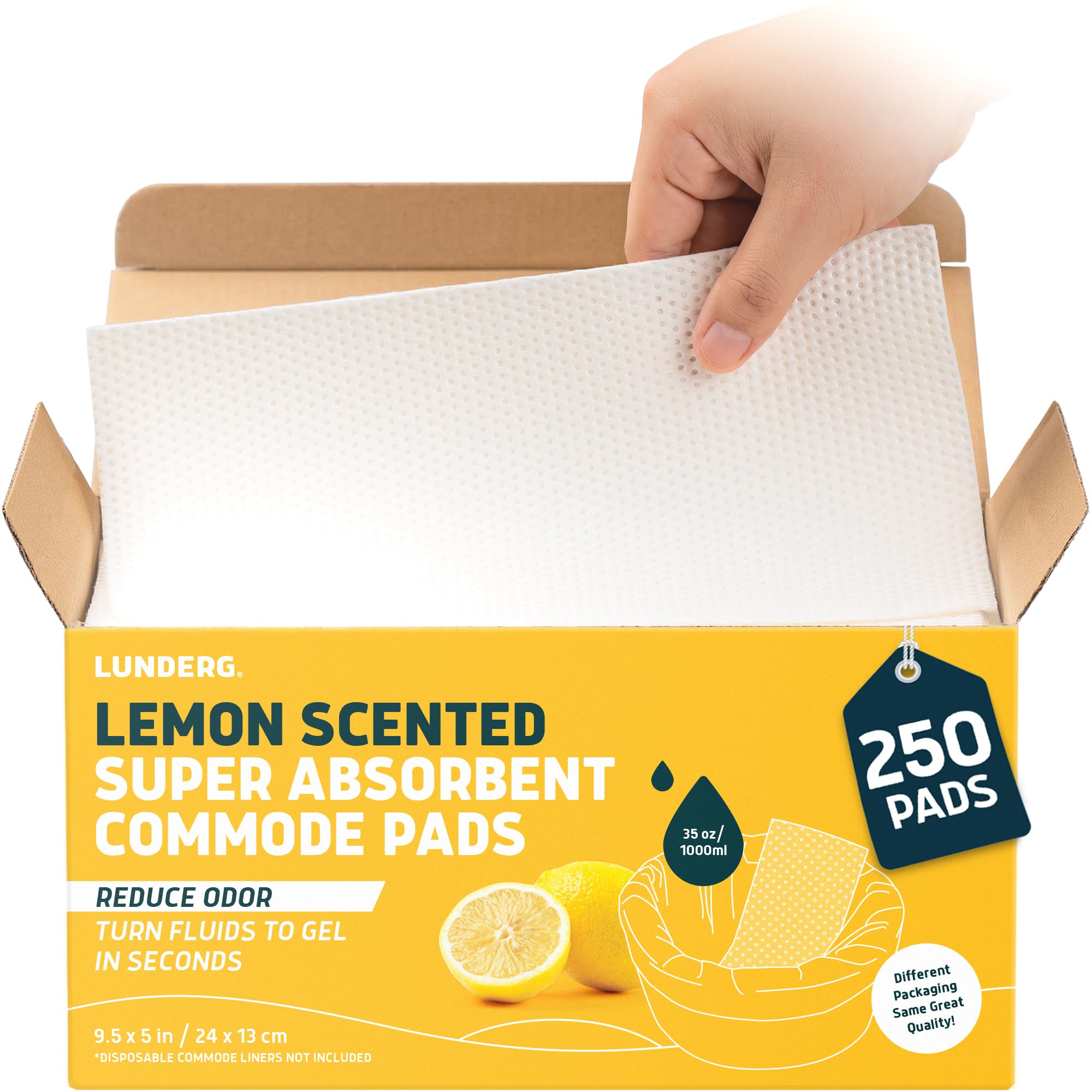 Lemon Scented Super Absorbent Commode Pads (250 Count)