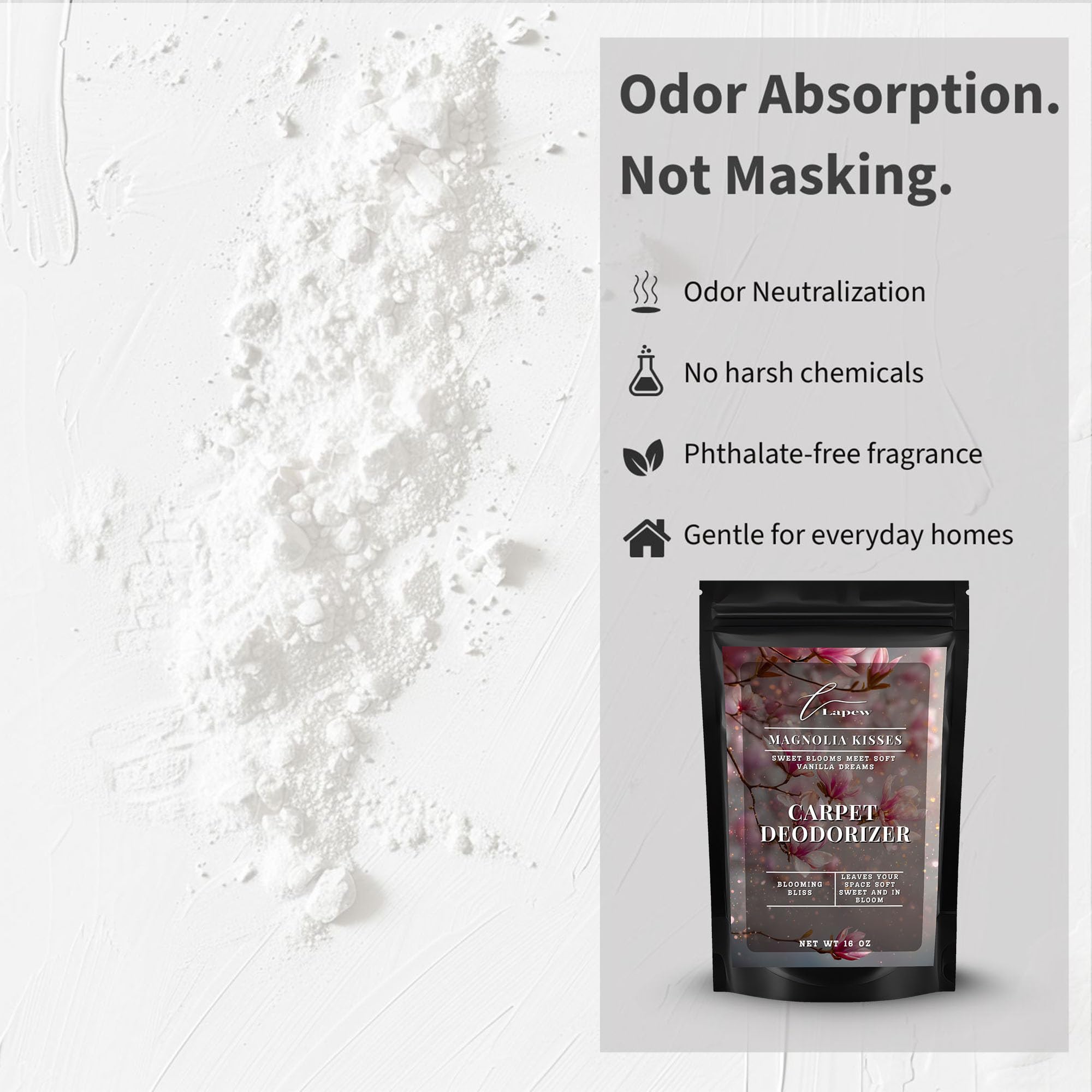 Magnolia Kisses Carpet Deodorizer Powder (16 Ounce)