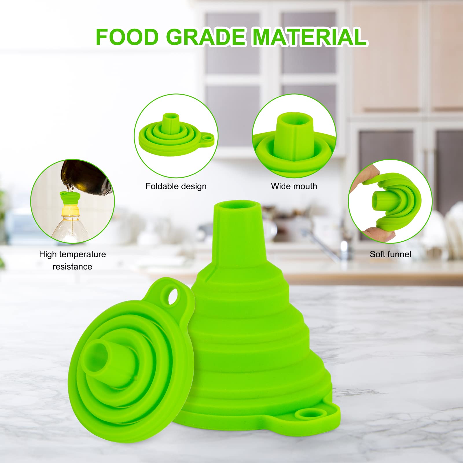 Kitchen Funnel Set 7 Pack (7 Count)