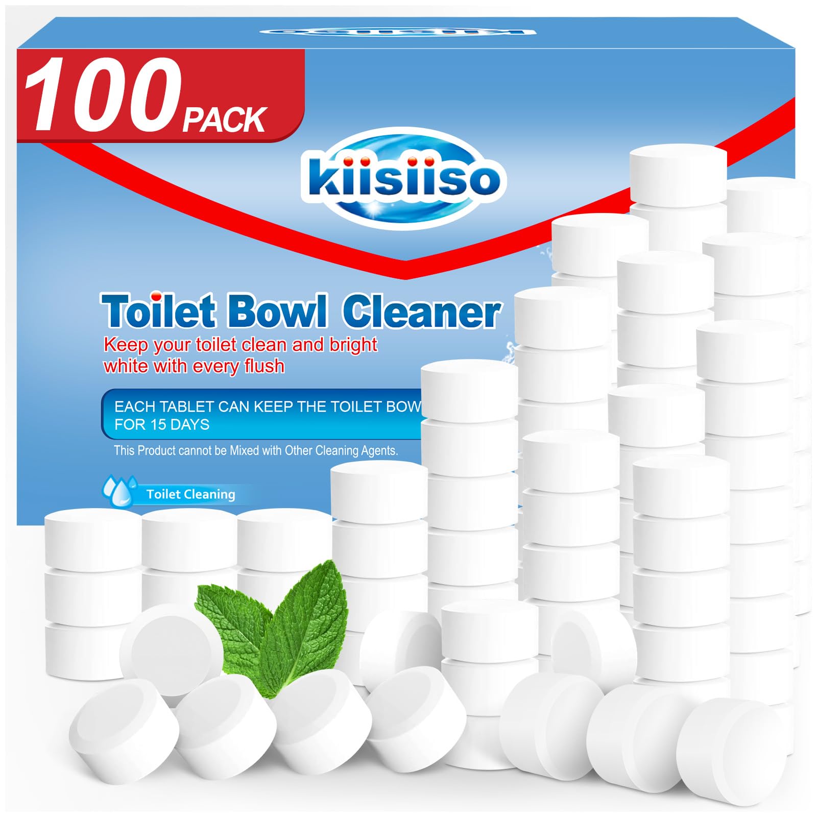 Toilet Bowl Cleaner Tablets 100 PACK (100 Count)