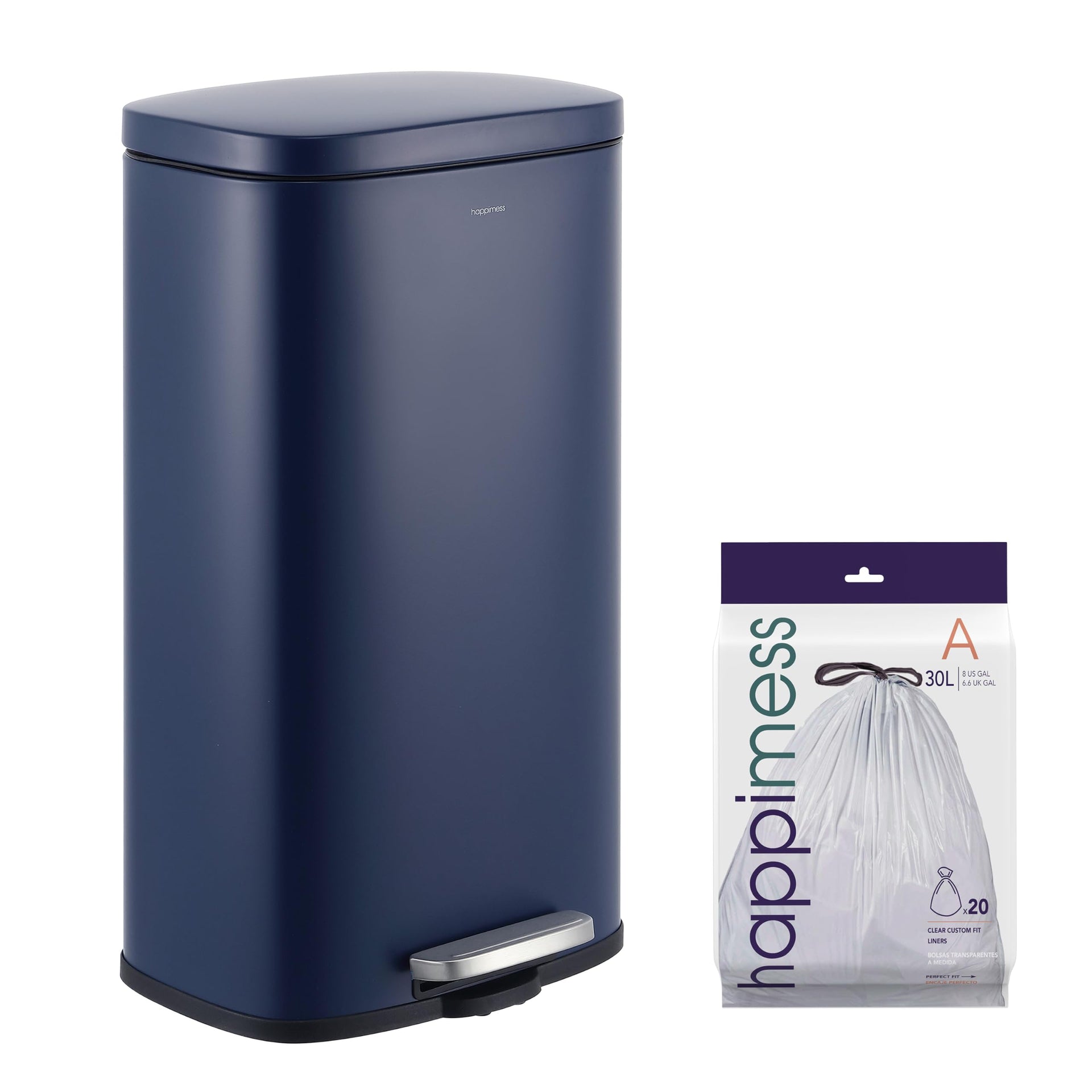Curtis 8 Gal Step Trash Can Soft Close 25"