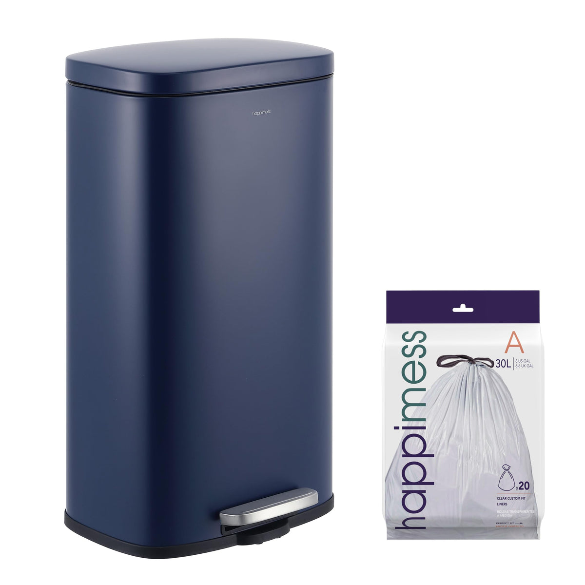 Curtis 8 Gal Step Trash Can Soft Close 25"