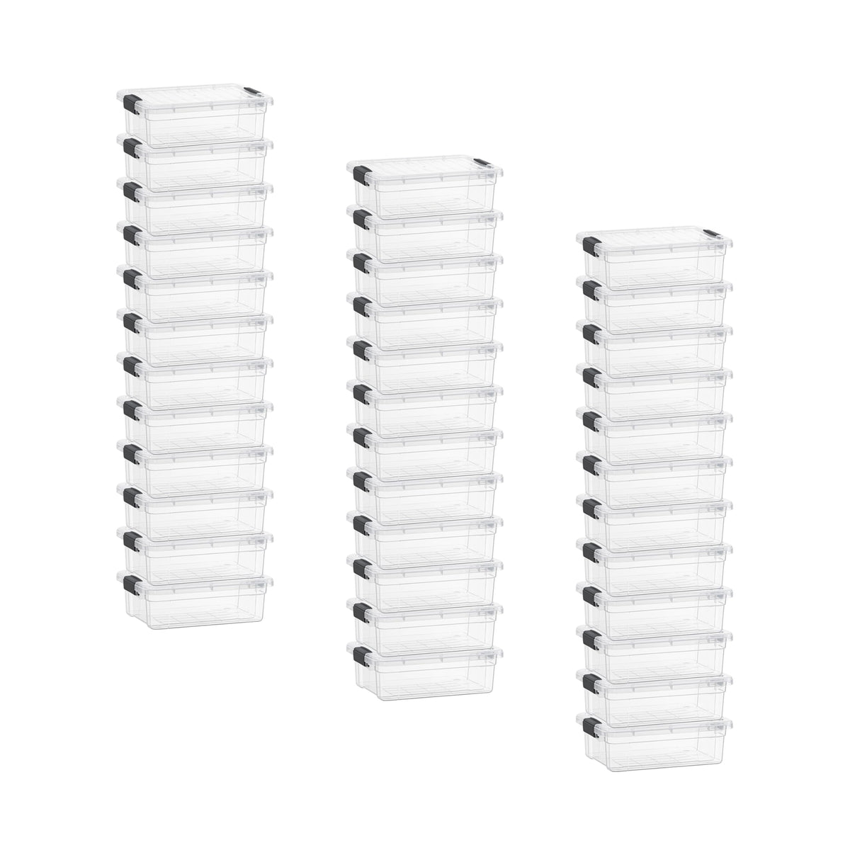 2.3 Quart Clear Plastic Storage Containers with Lids (36 Count)