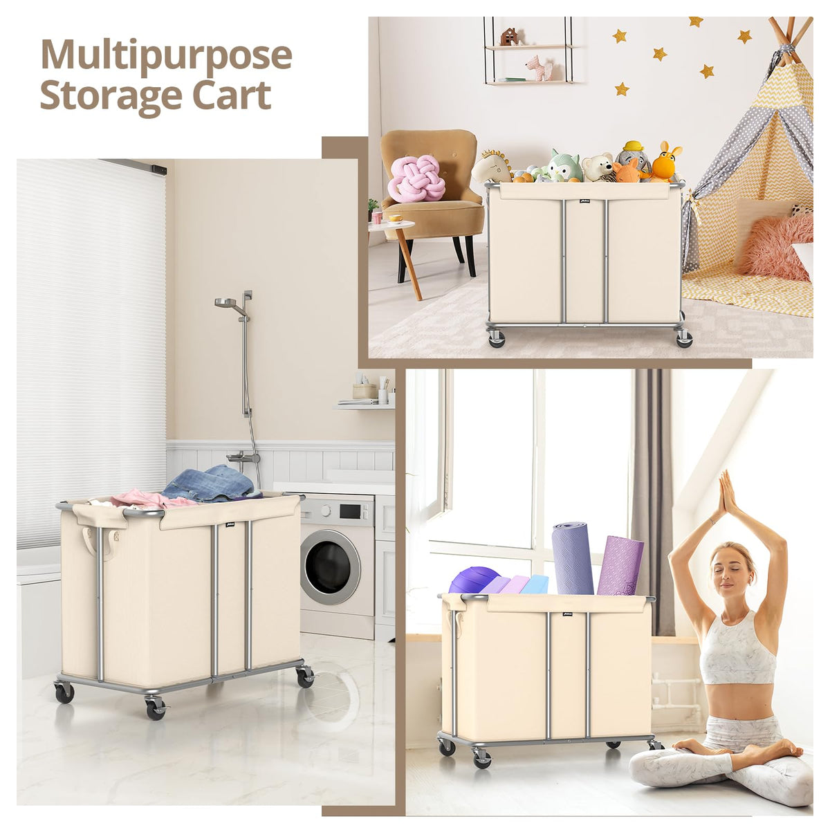 Rolling Laundry Hamper 2
