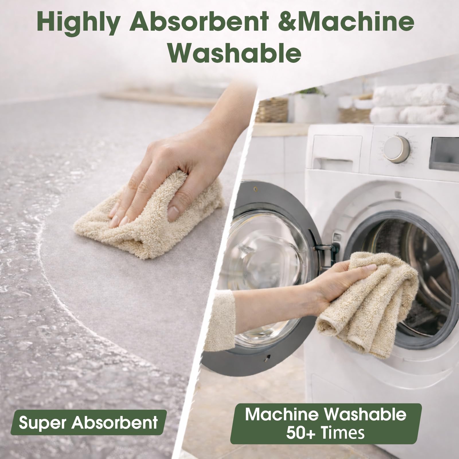 Microfiber Cleaning Cloth Roll (100 Count)