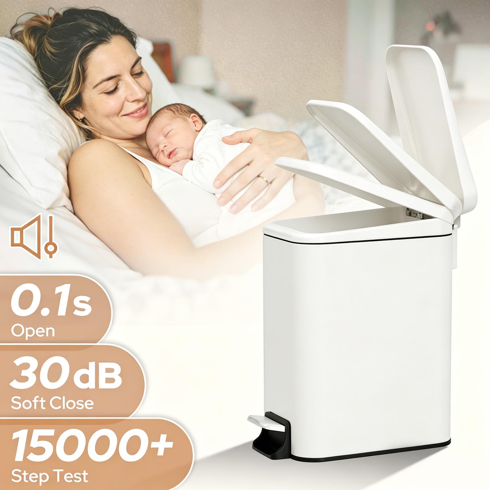 Small Bathroom Trash Can w