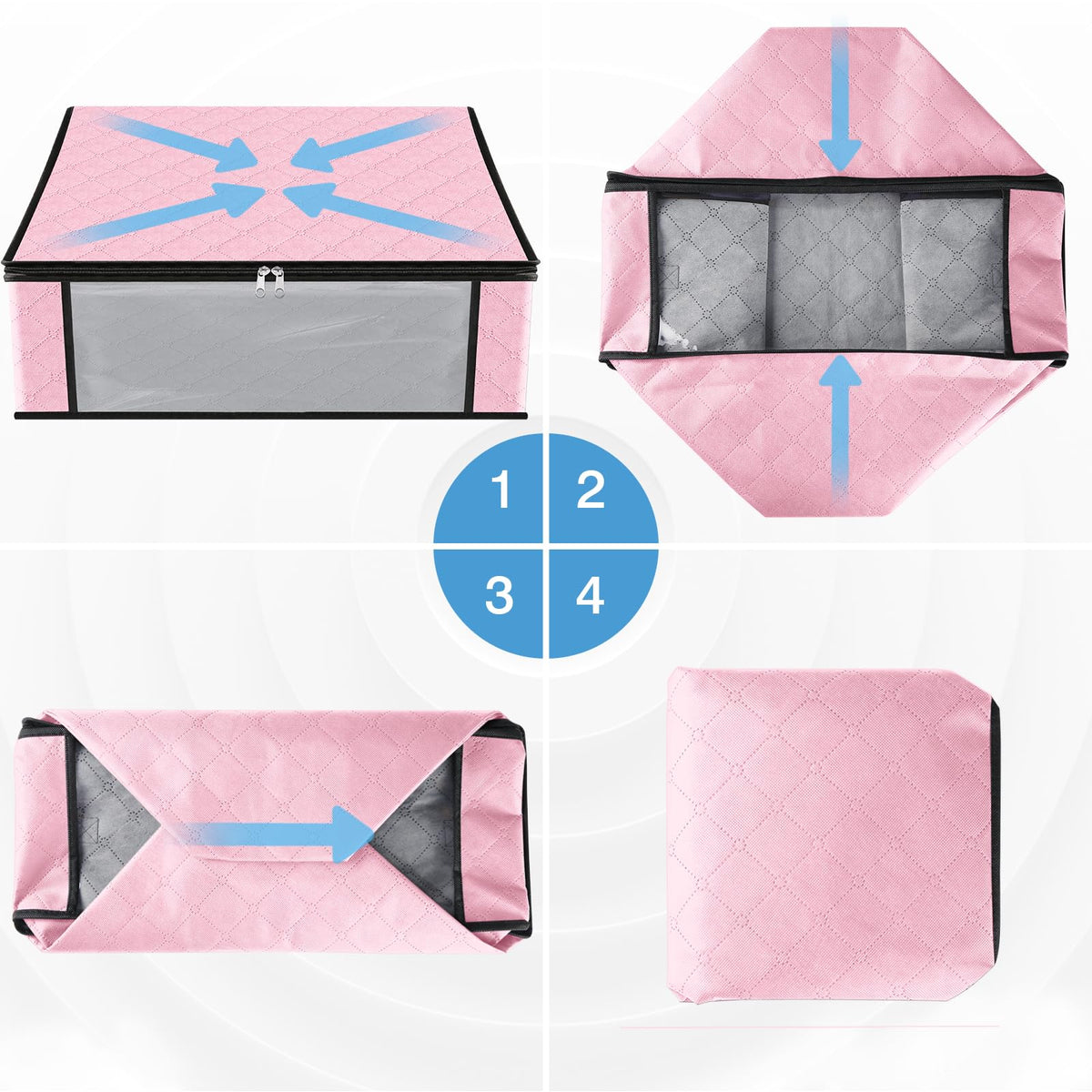 6 Pack Clothes Organizer Storage Bags (6 Count)