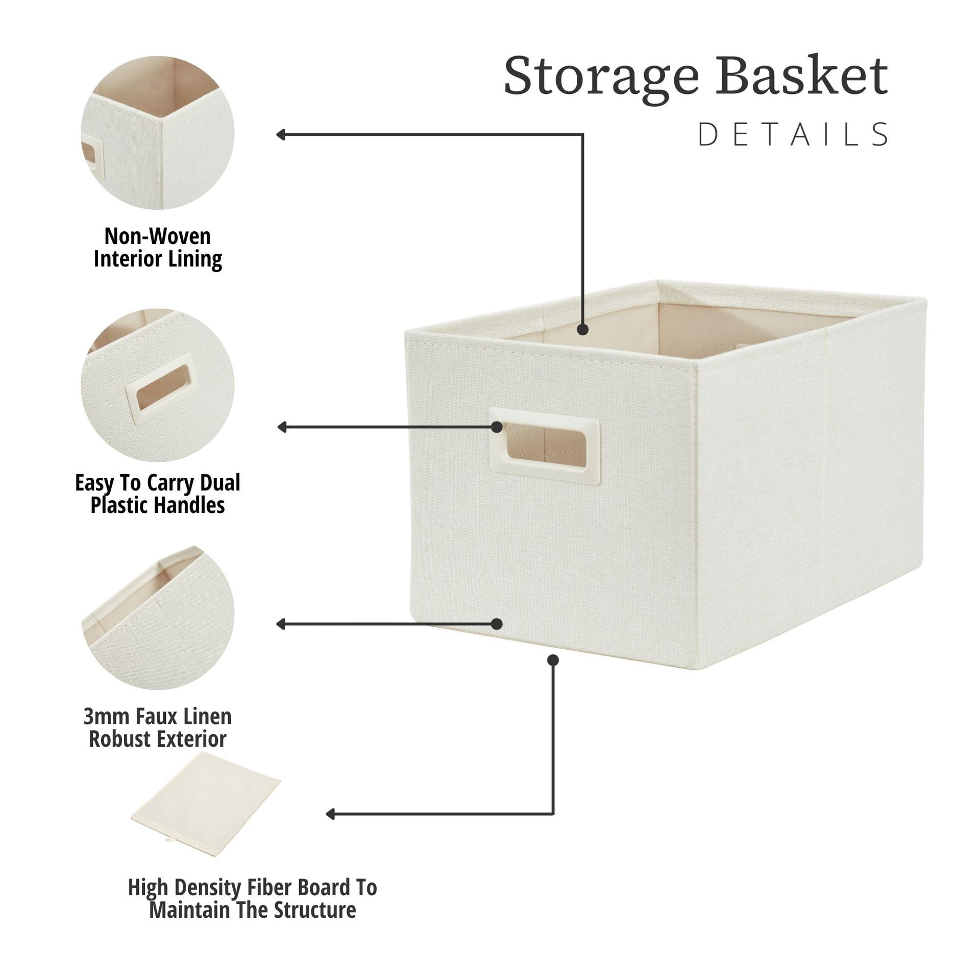 Storage Bins for Shelves (3 Count)