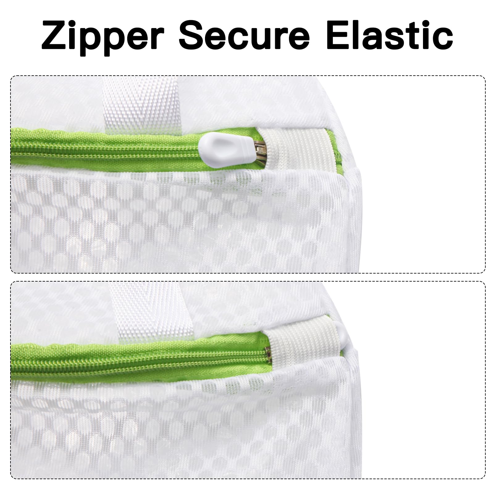 3 Pack Hanging Mesh Laundry Bags with S Hooks (3 Count)
