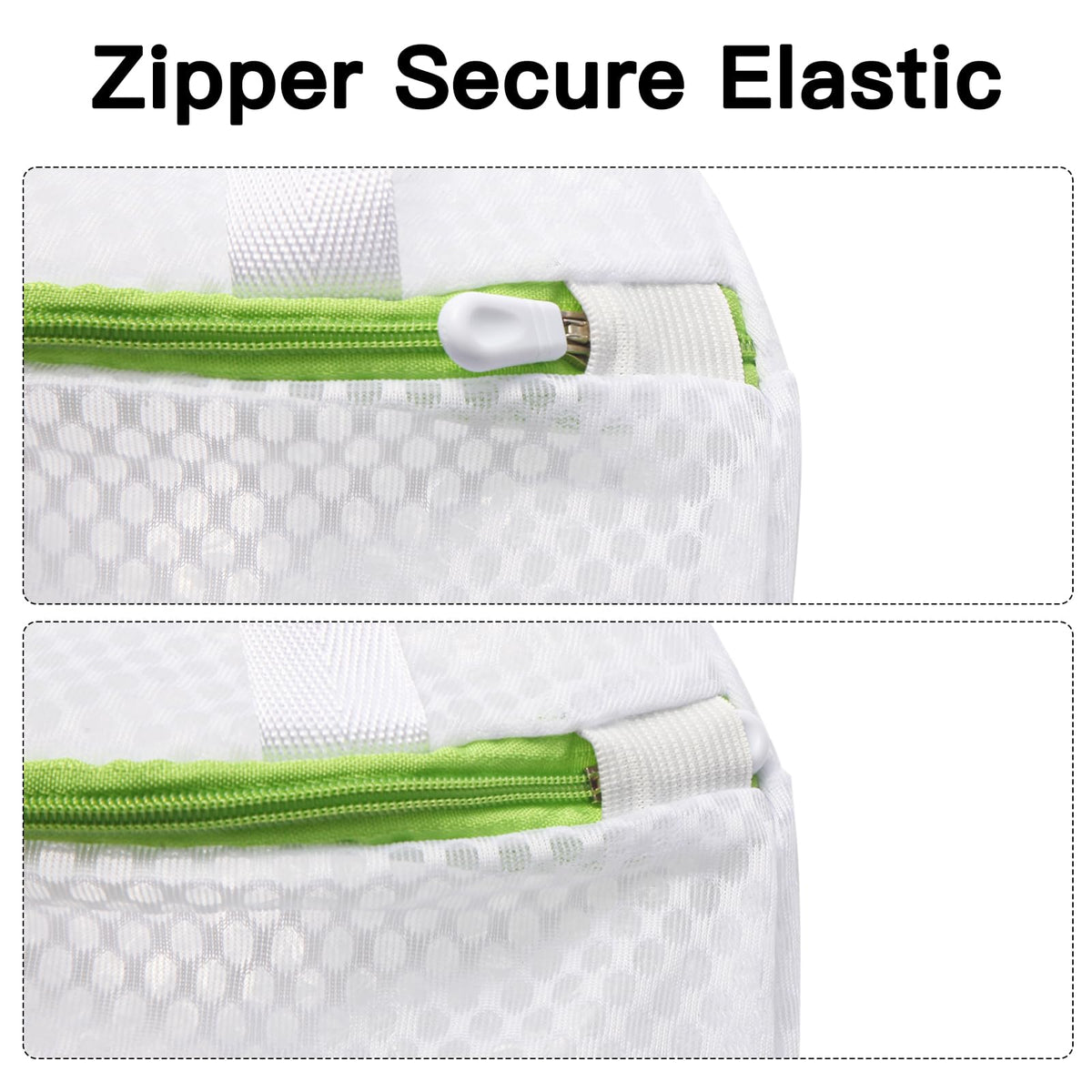 5 Pack Hanging Mesh Laundry Bags with S Metal Hooks (5 Count)