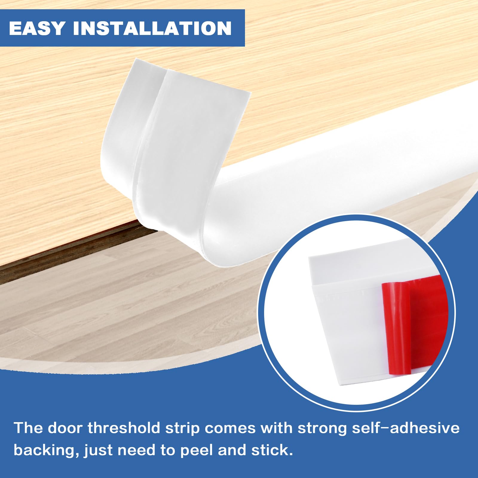 Vinyl Floor Transition Strip Self Adhesive Door Threshold Strip