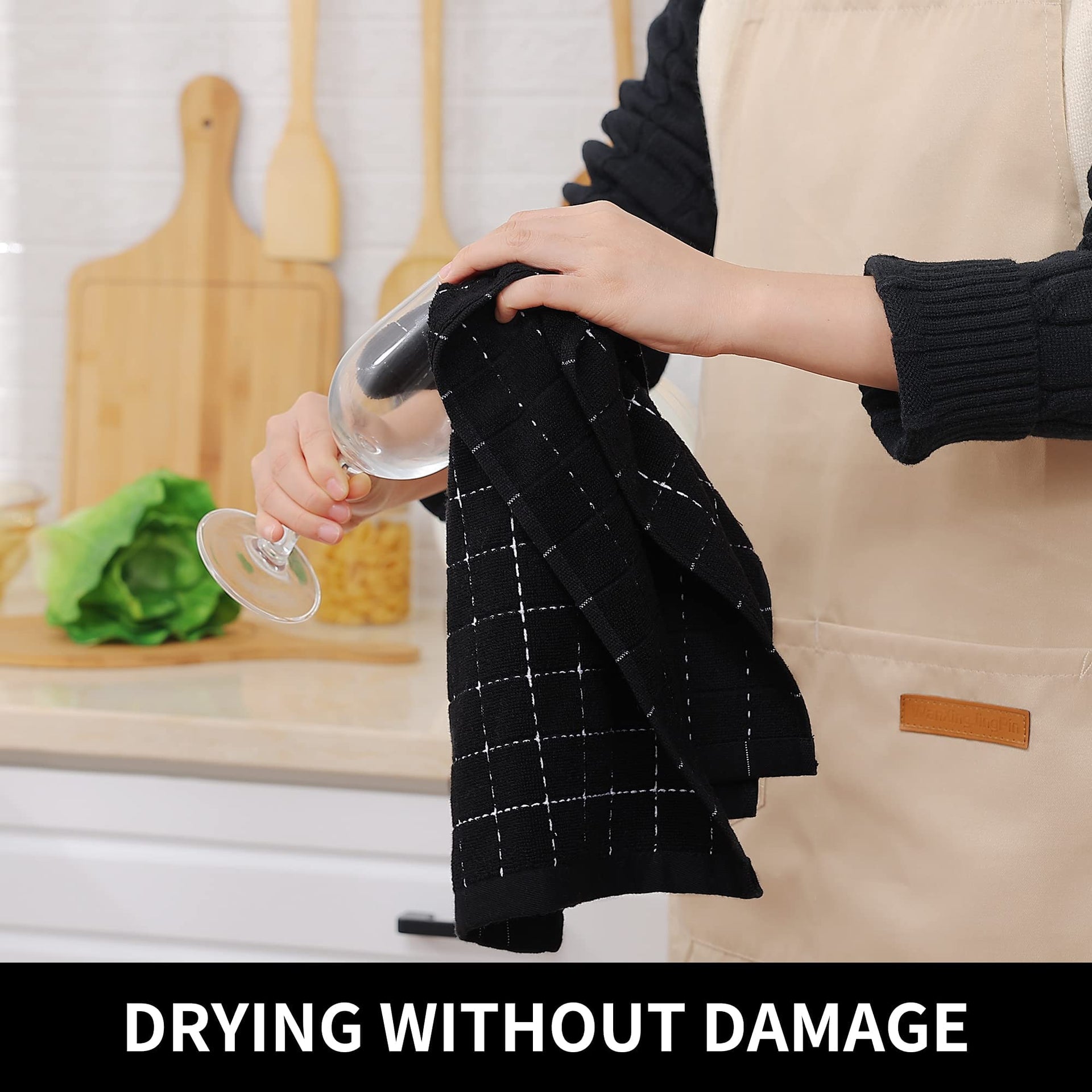 100% Cotton Terry Kitchen Towels (6 Count)