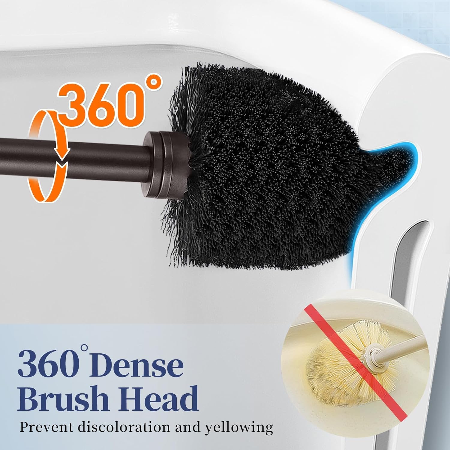 Toilet Bowl Brush Holder Set (3 Count)
