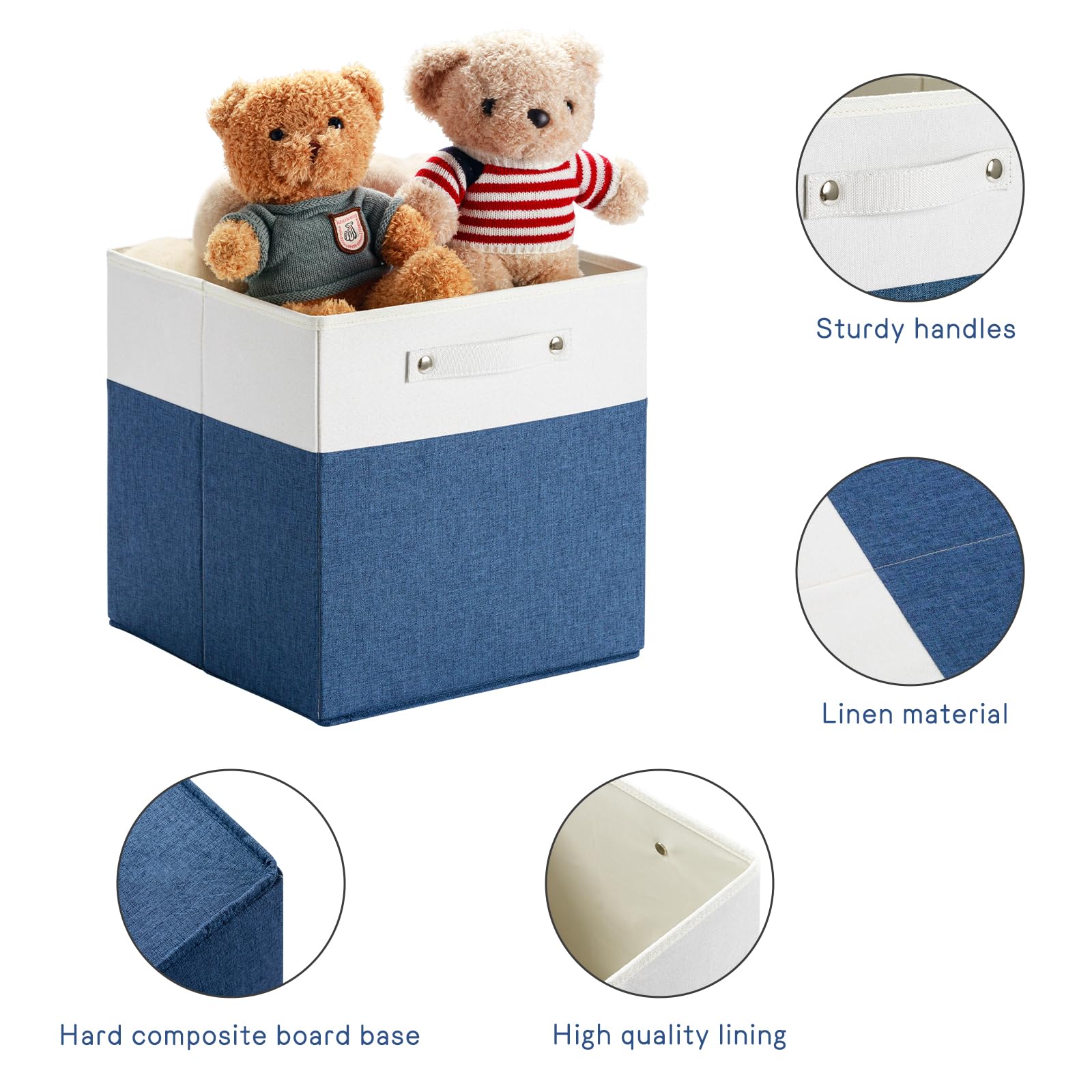 13x13x13 Storage Cube Bins 6 Pack
