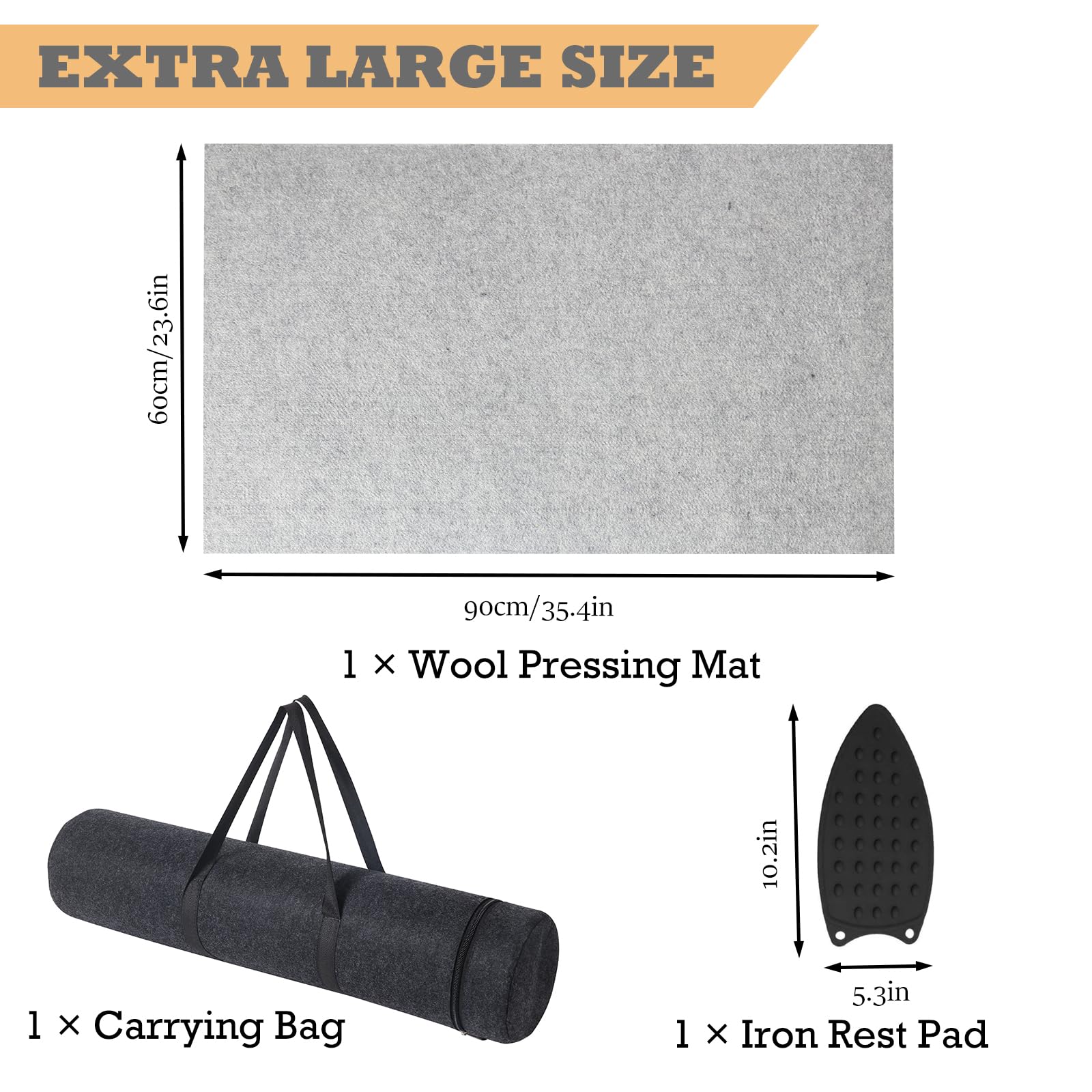 Wool Pressing Mat for Quilting