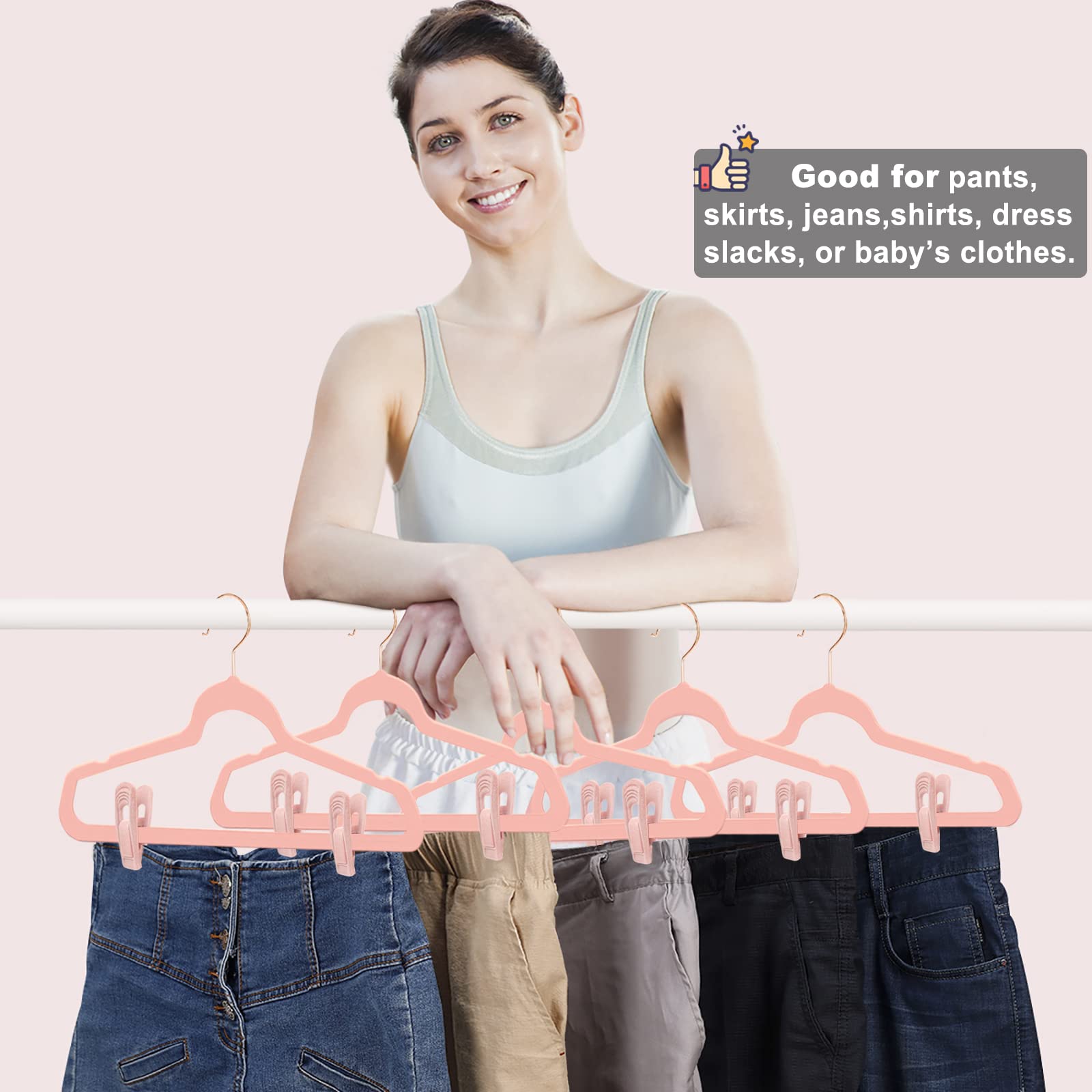 Light Pink Velvet Hangers