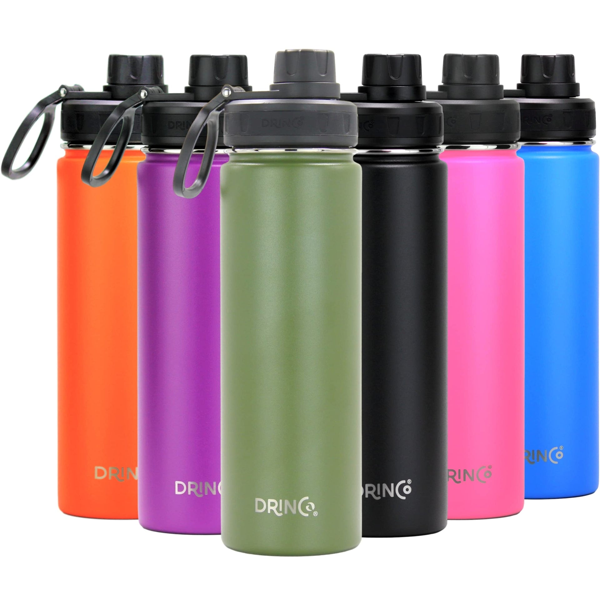Stainless Steel Water Bottle Spout Lid Vacuum Insulated Double Wall Water Bottle Wide Mouth