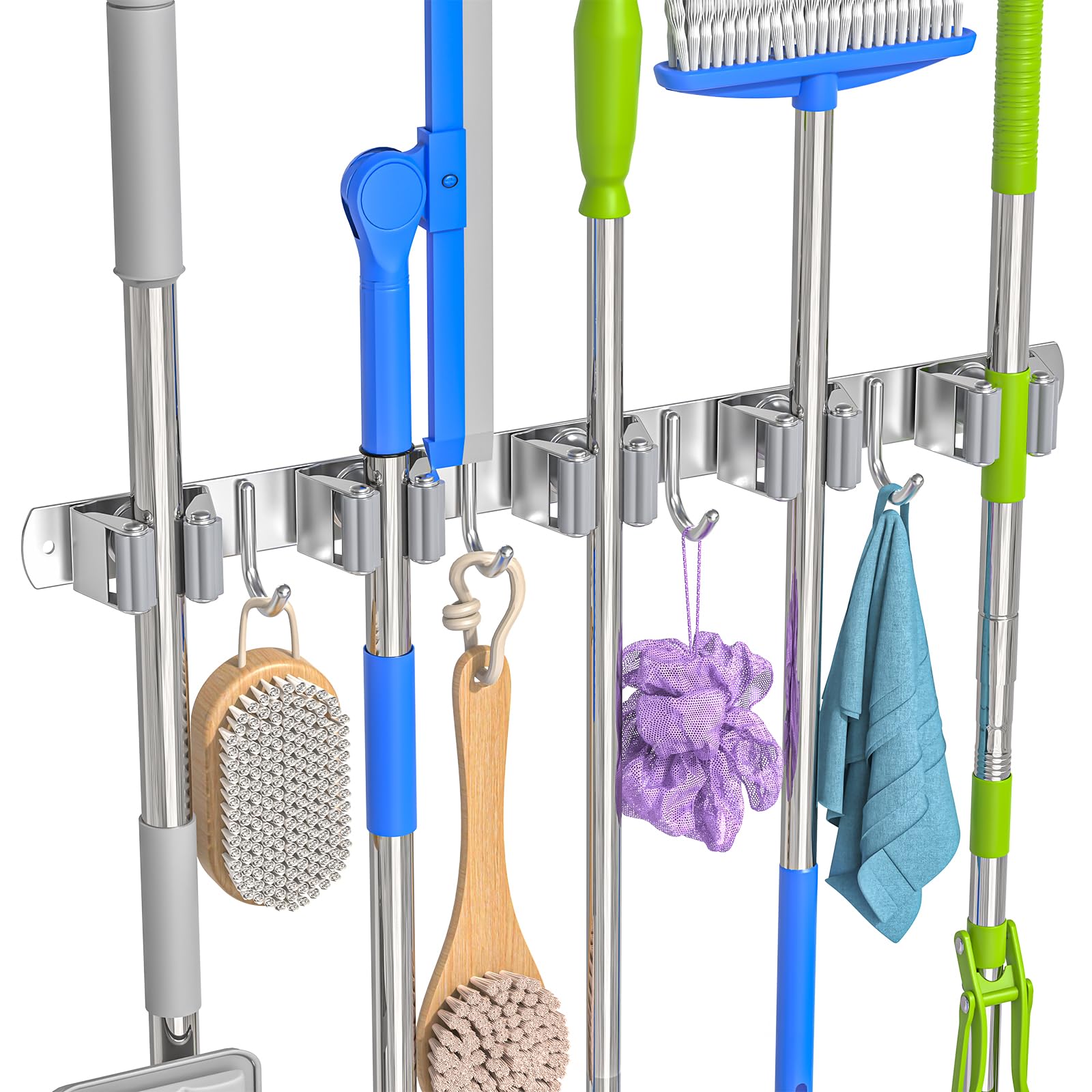 Broom Holder Wall Mount Mop Organizer