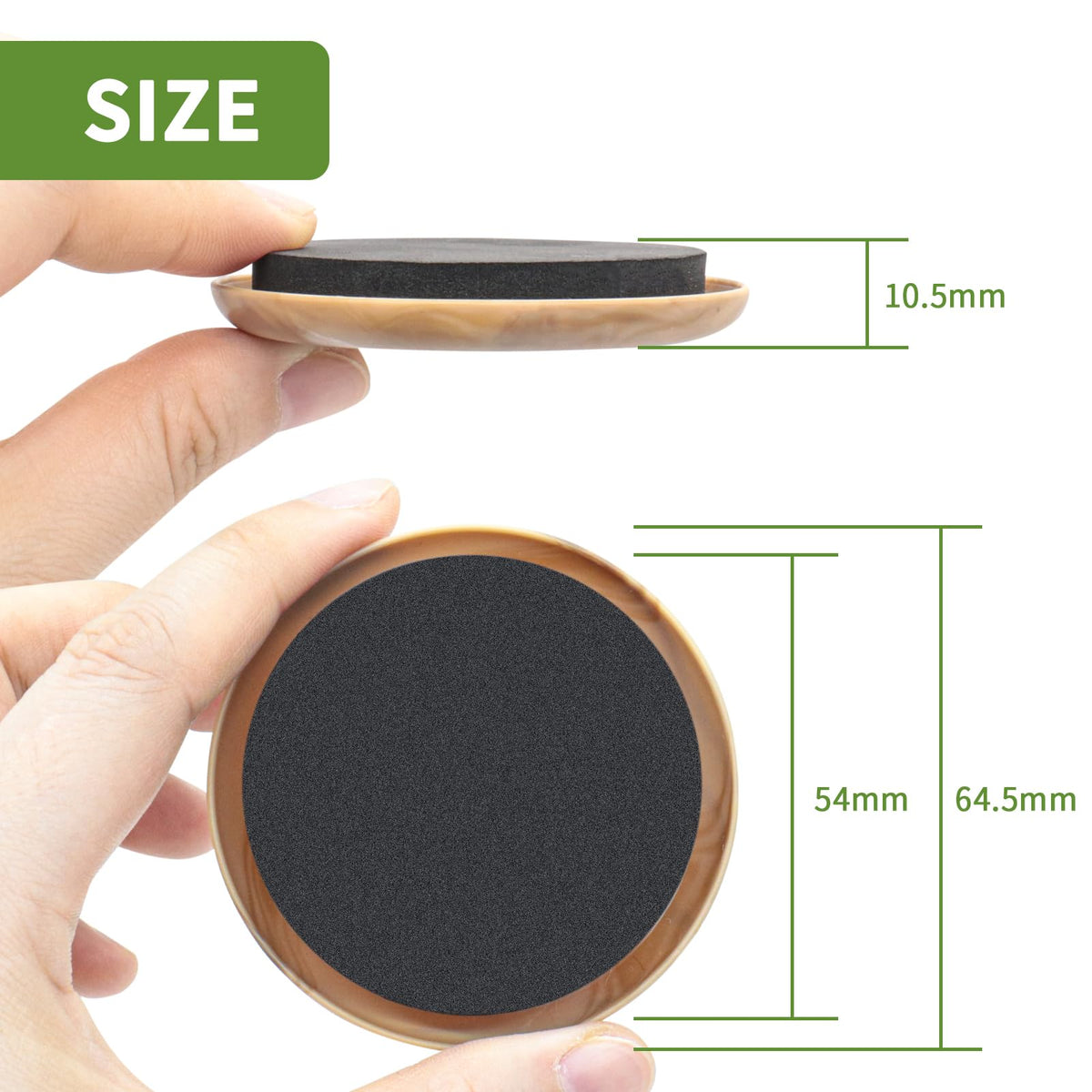 Furniture Sliders for Carpet 16 PCS (16 Count)