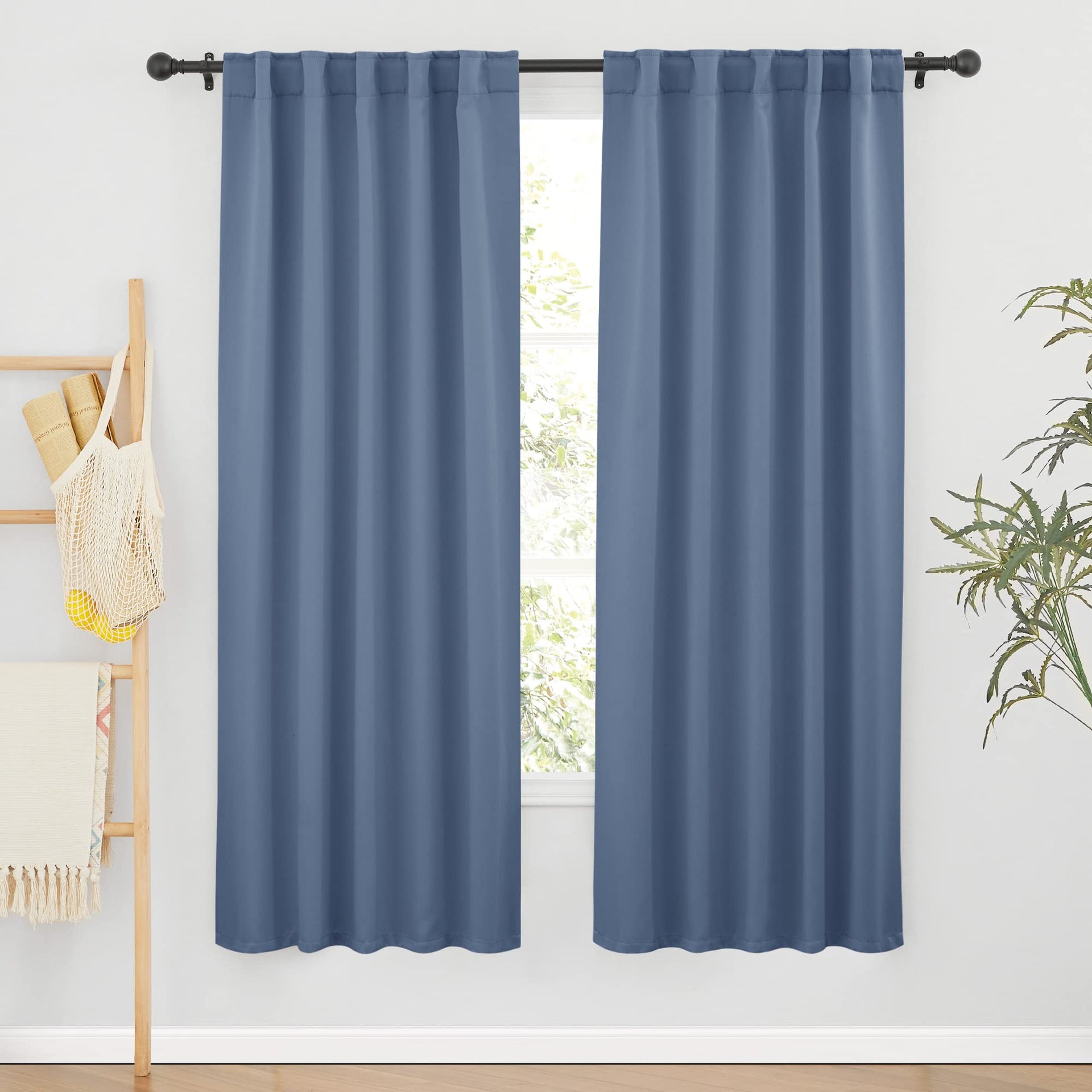 Blackout Curtains 72 inches Long for Bedroom (2 Count)