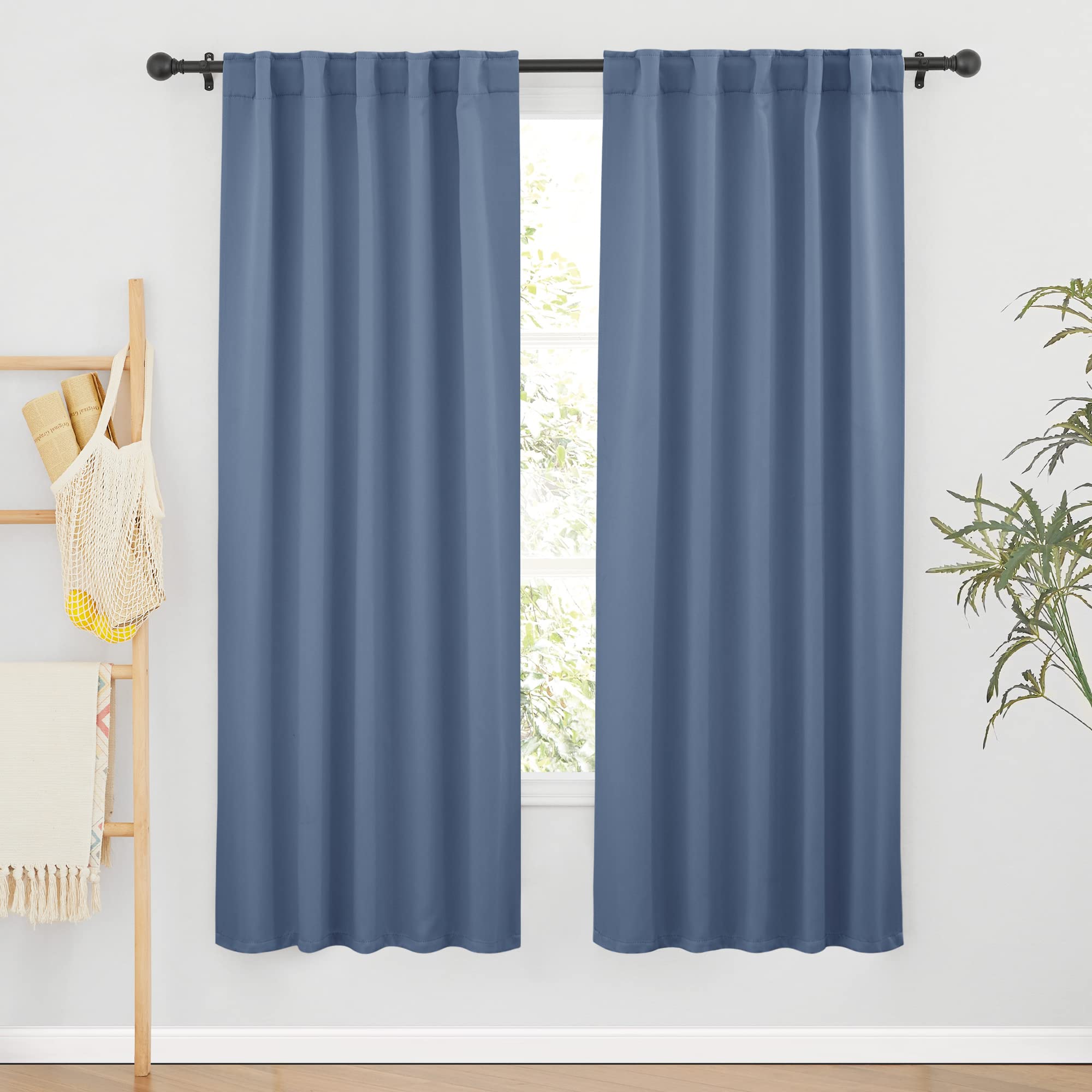 Blackout Curtains 72 inches Long for Bedroom (2 Count)