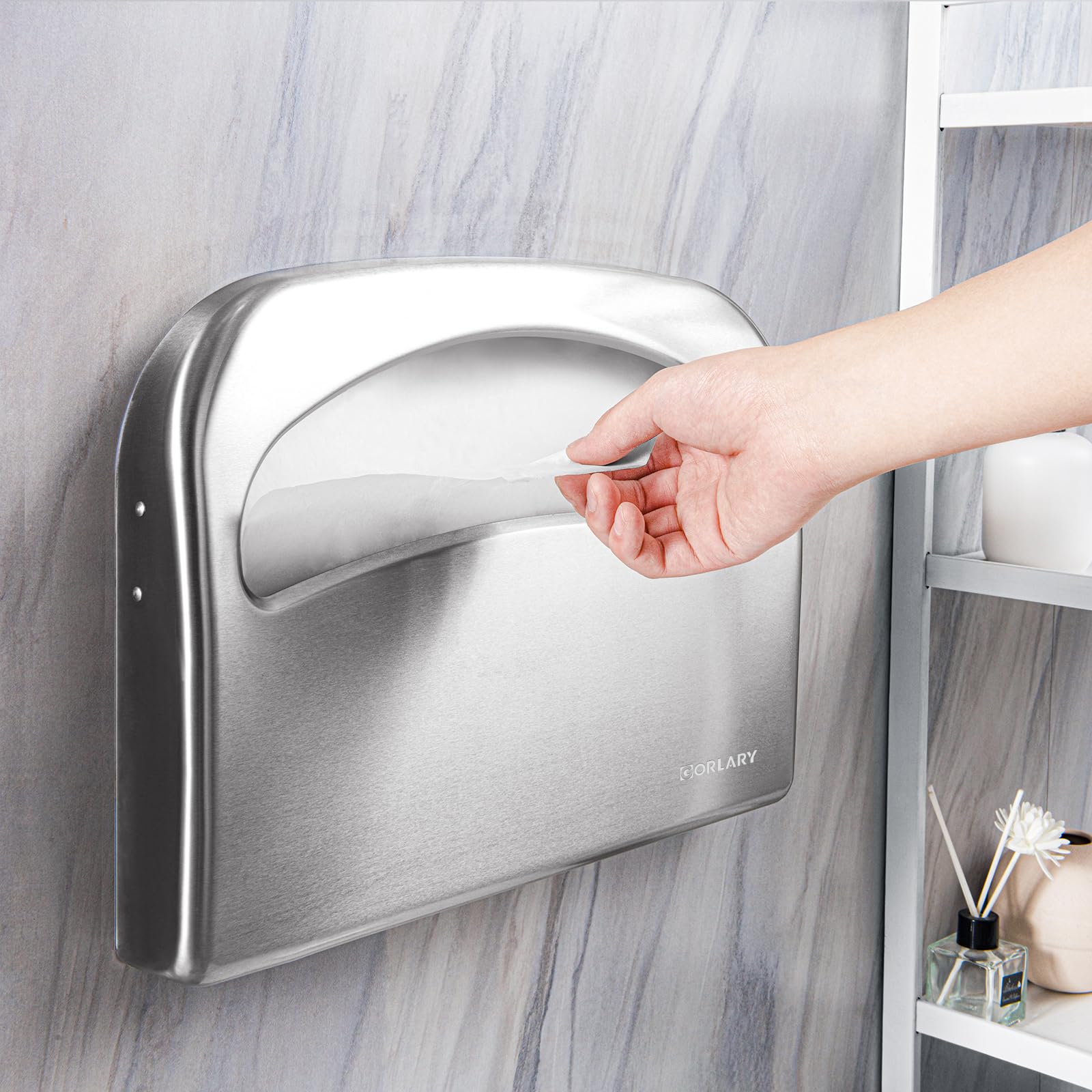 2 Pack Commercial Toilet Seat Cover Dispenser Wall Mount (2 Count)