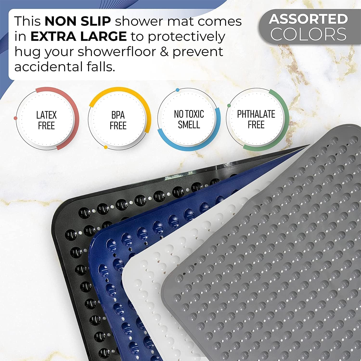 Extra Large Square Non Slip Shower Mat