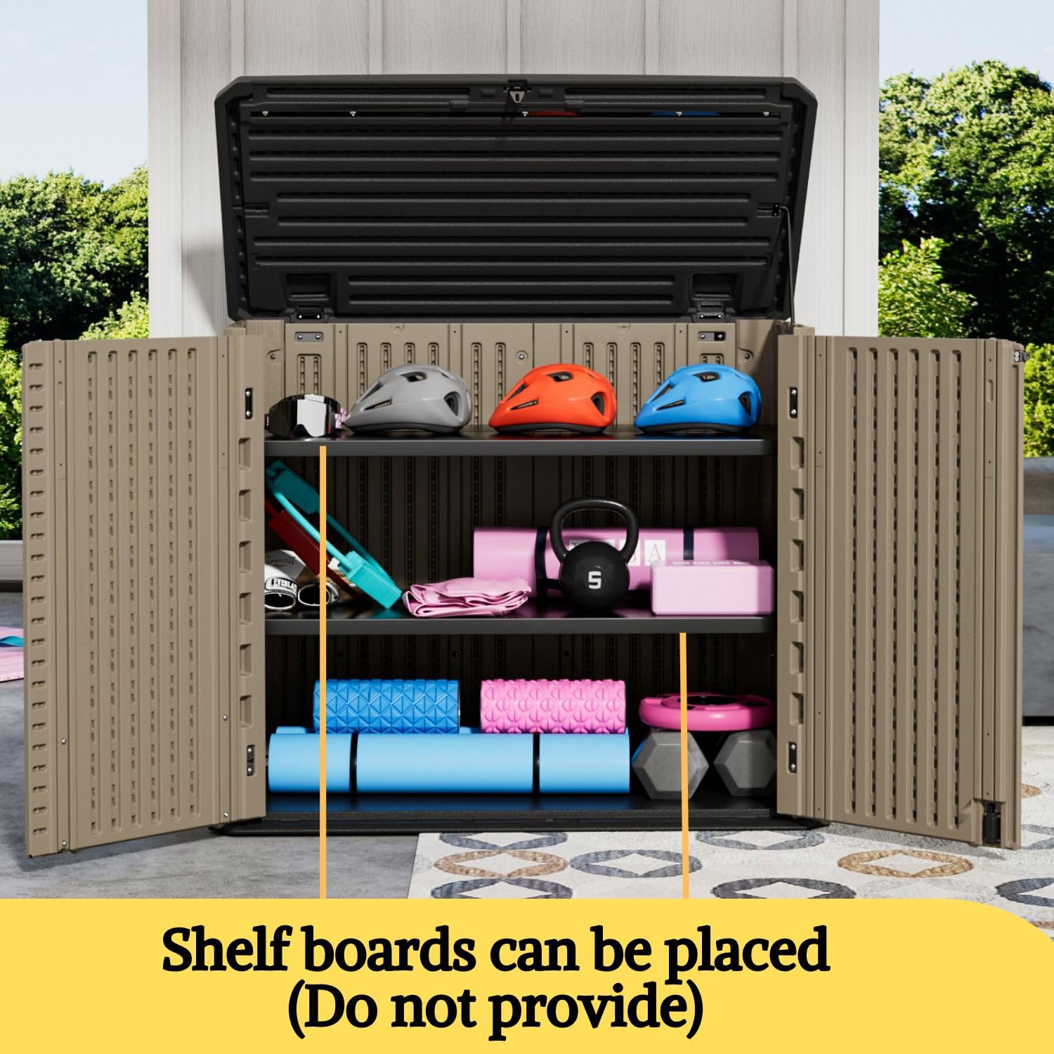 4x2.5 FT Outdoor Storage Shed