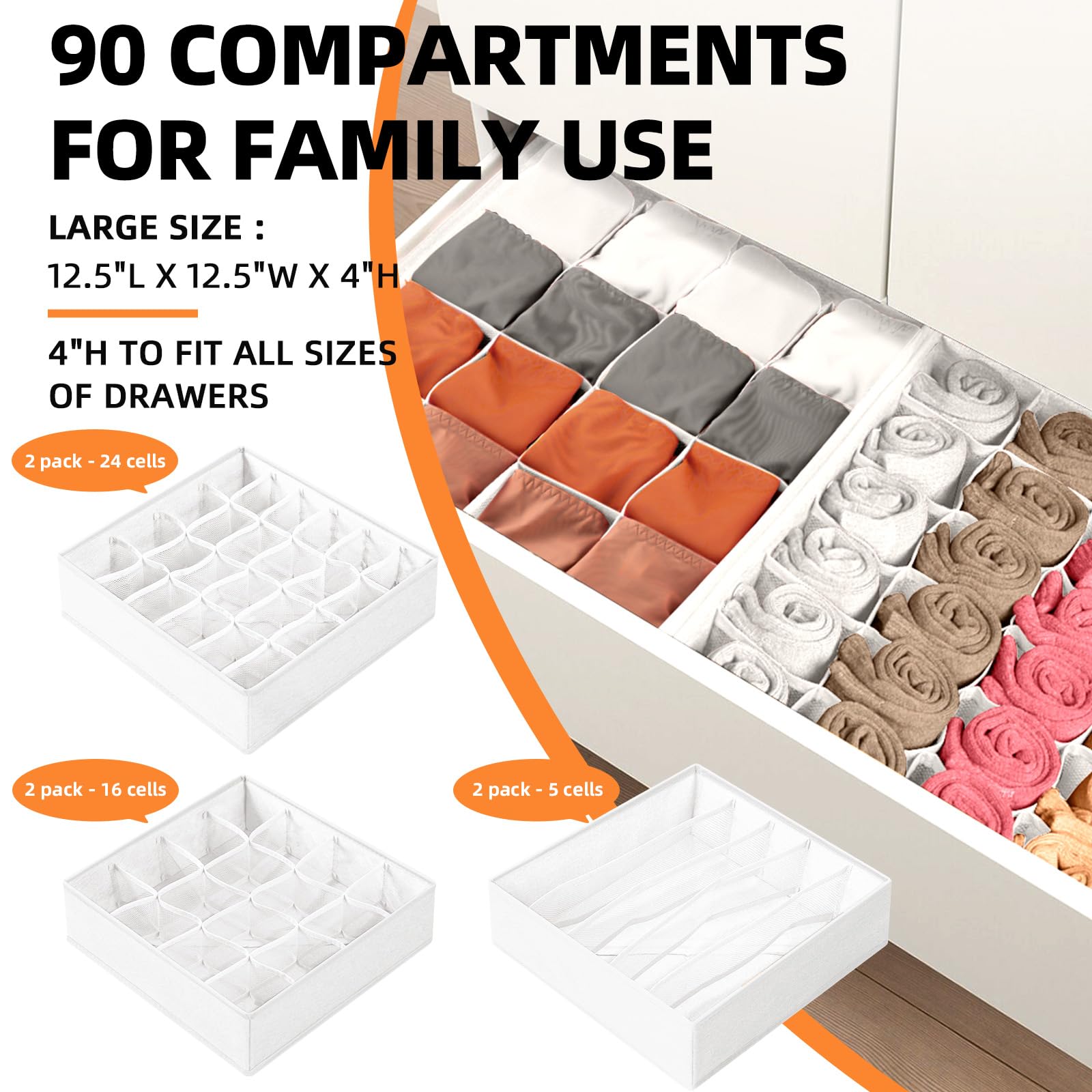 Drawer Organizer (6 Count)