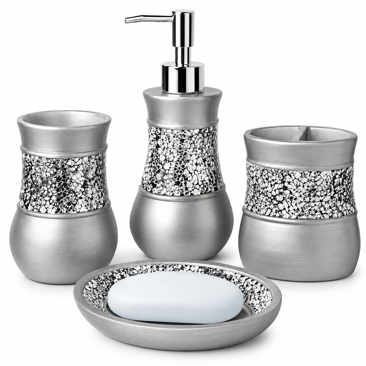 4 Pc. Resin Bathroom Accessory Set (4 Count)