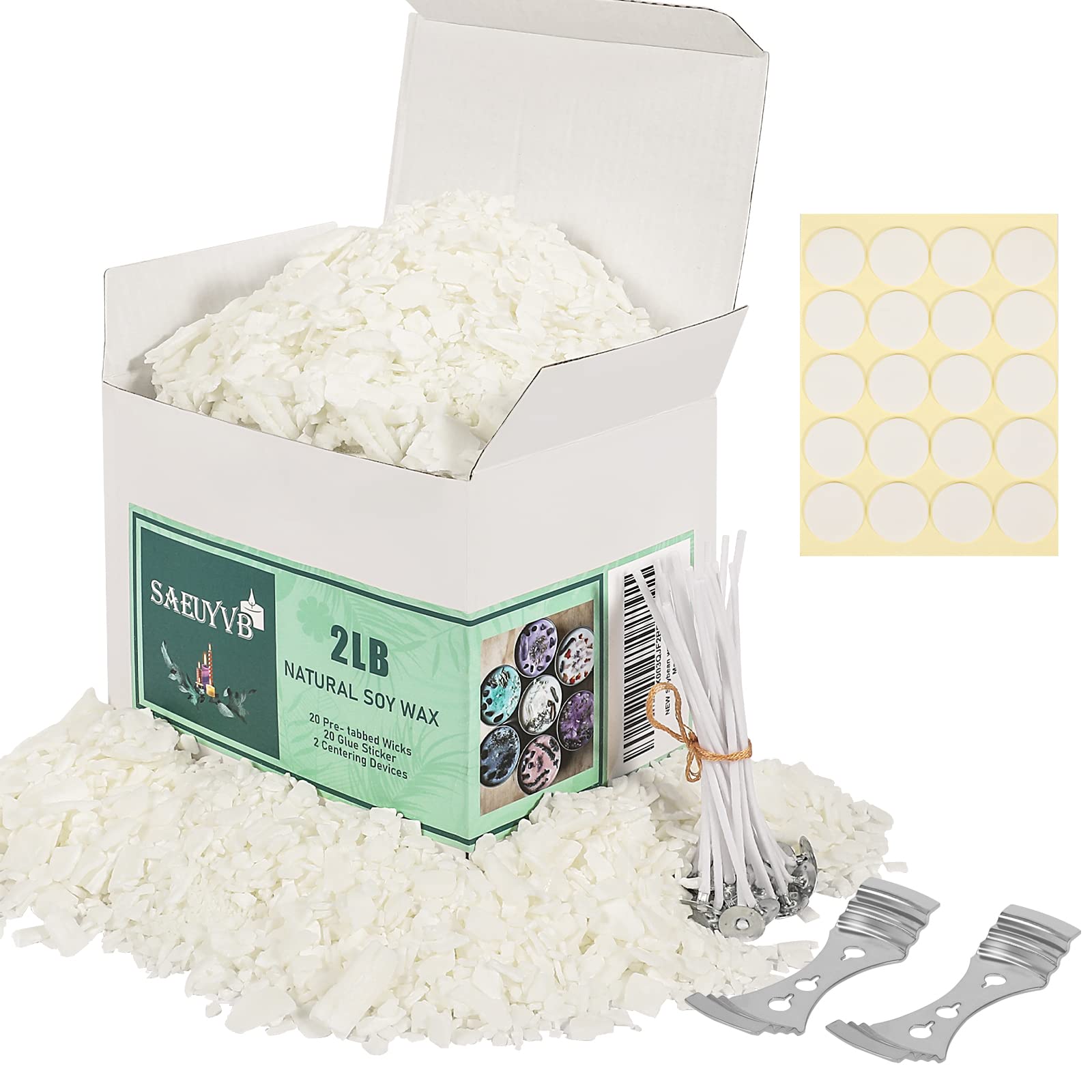 2 lbs Soy Candle Wax for Candle Making
