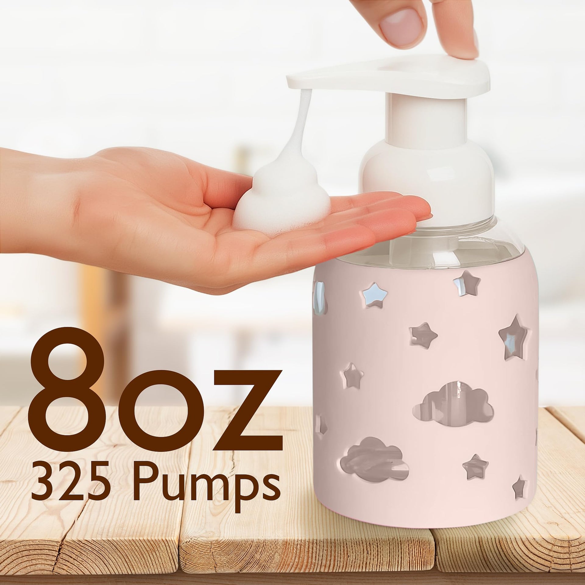 Foaming Hand Soap Dispenser Glass