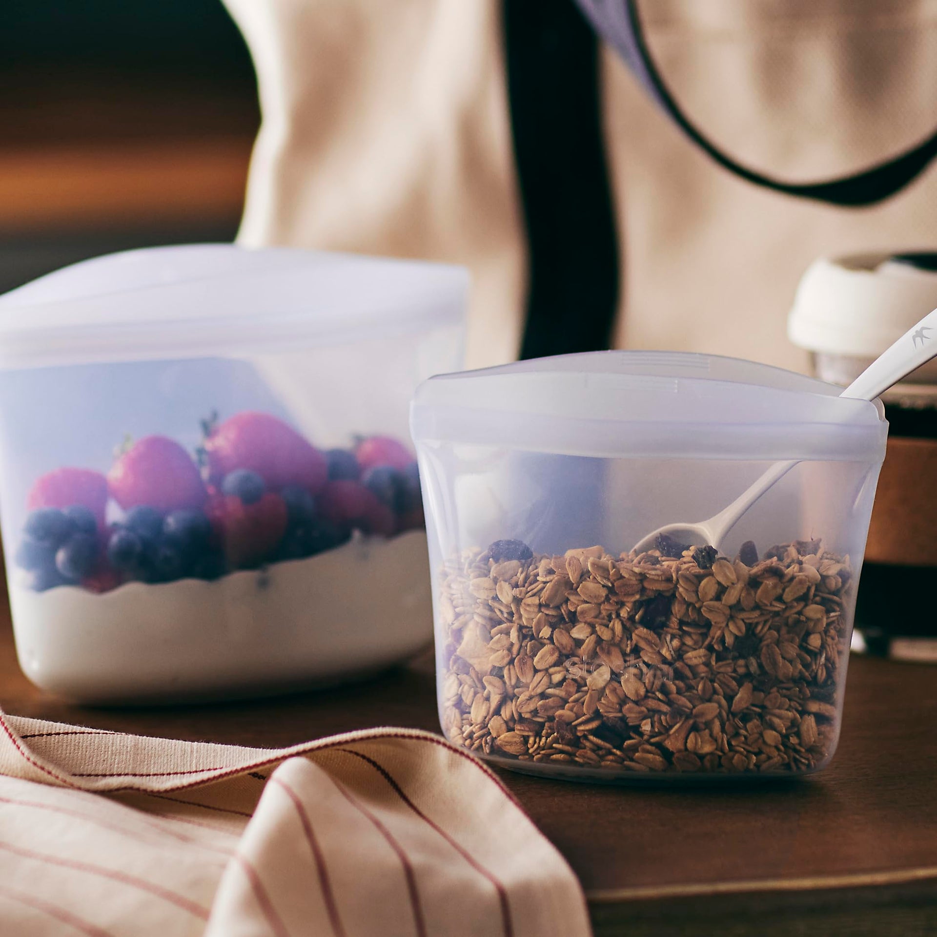Premium Reusable Silicone Food Storage Bags (3 Count)