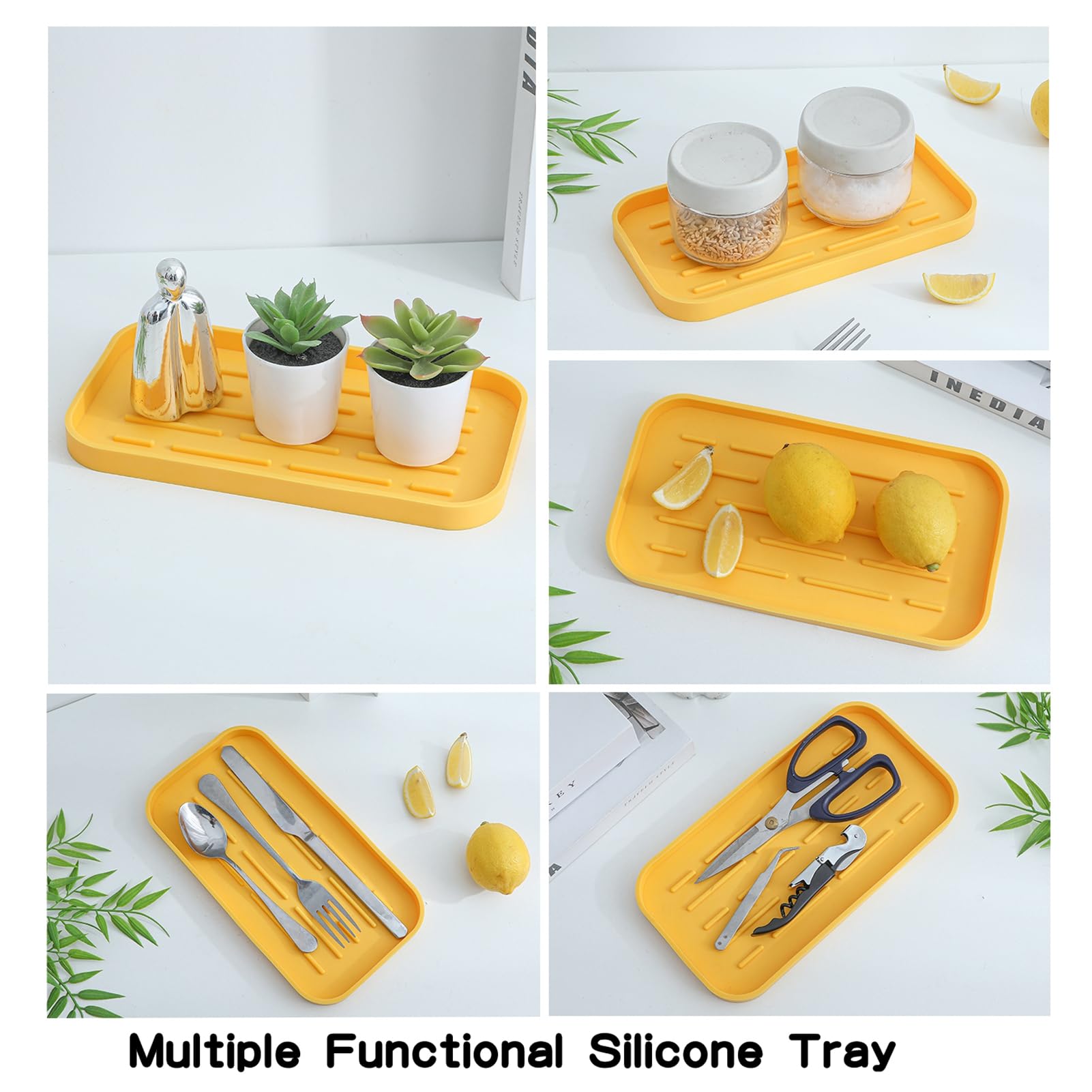 Silicone Kitchen Sink Organizer Tray for Multiple Usage