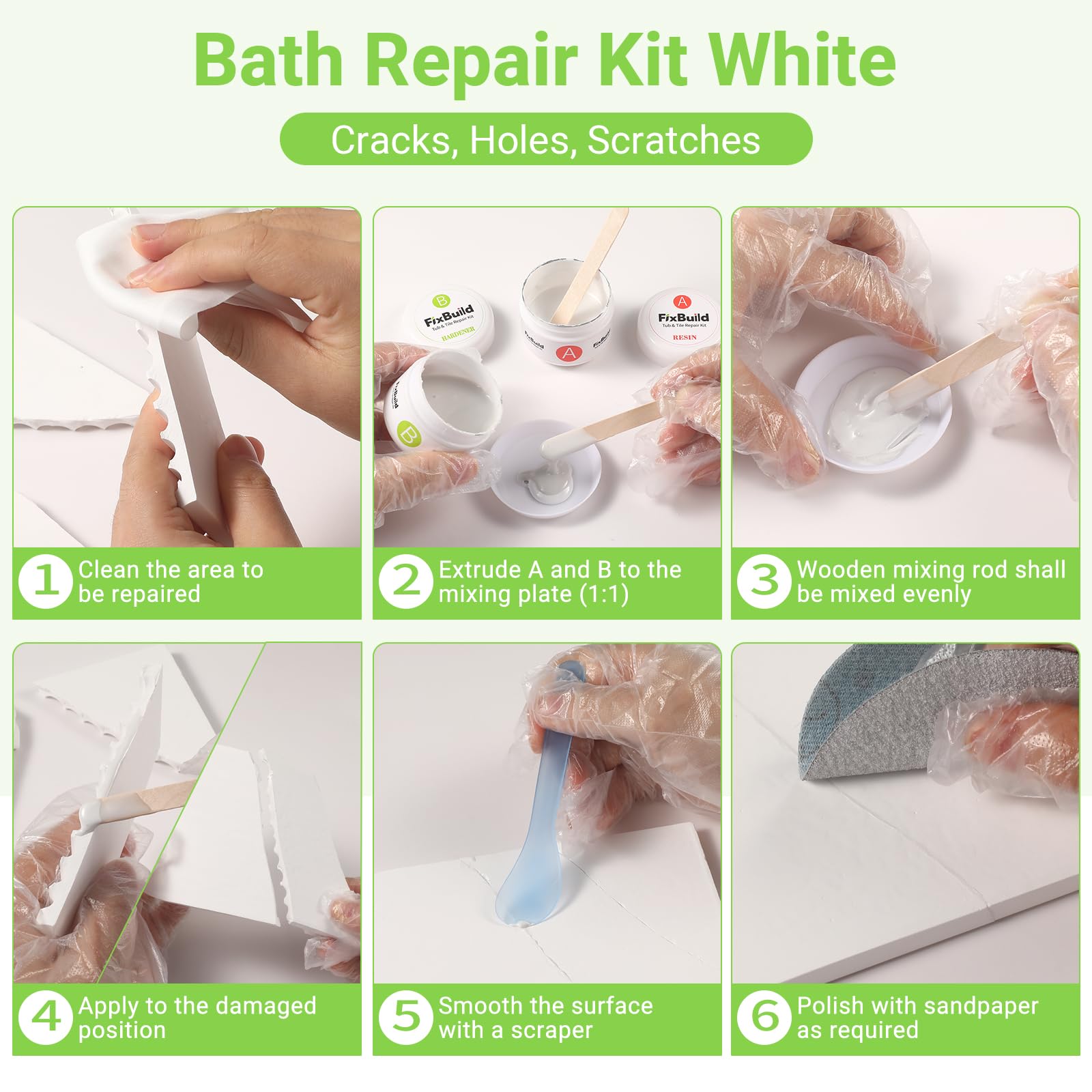 Tub Repair Porcelain Repair Kit